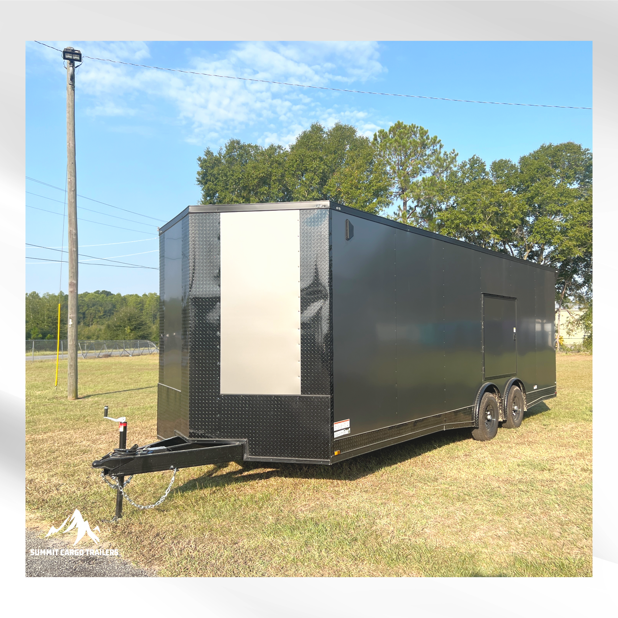 8.5X24TA Charcoal Standard Car Hauler Trailer