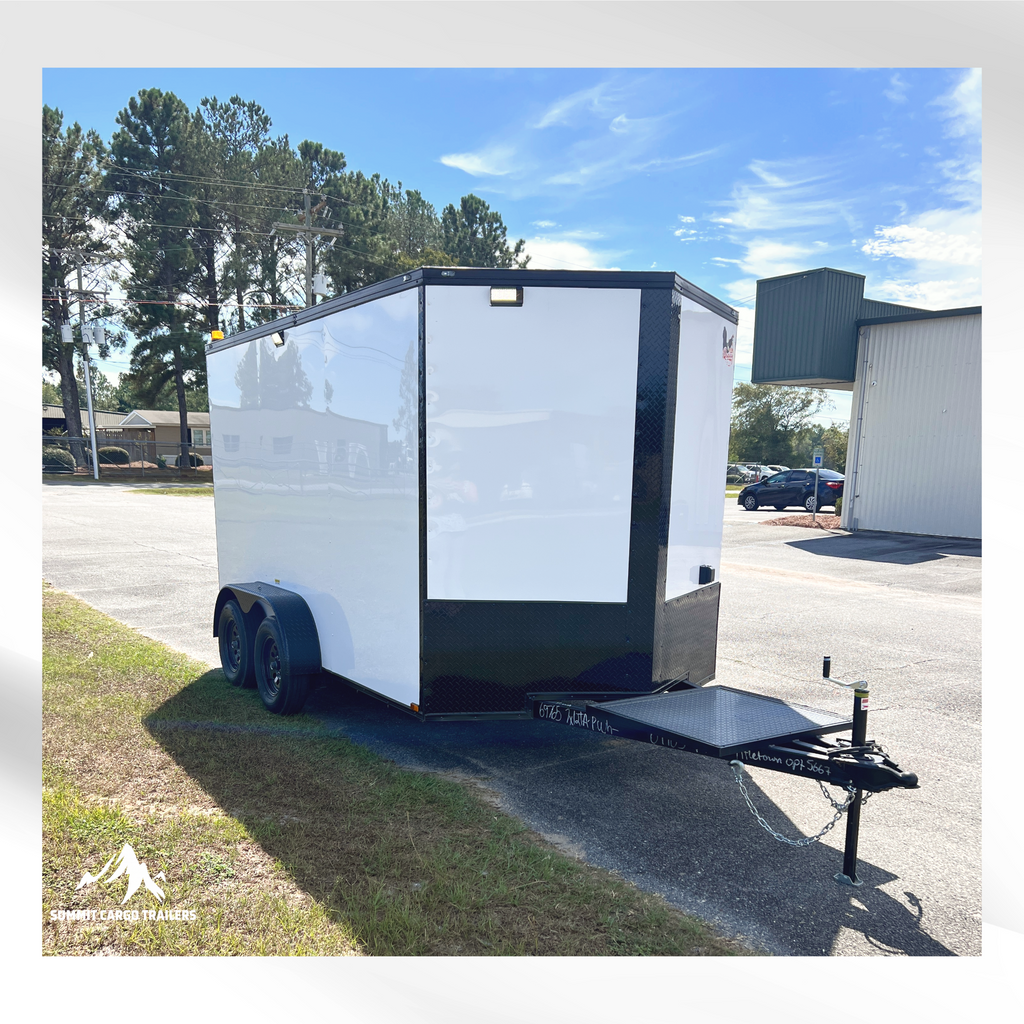 7X12TA White Splicing Trailer