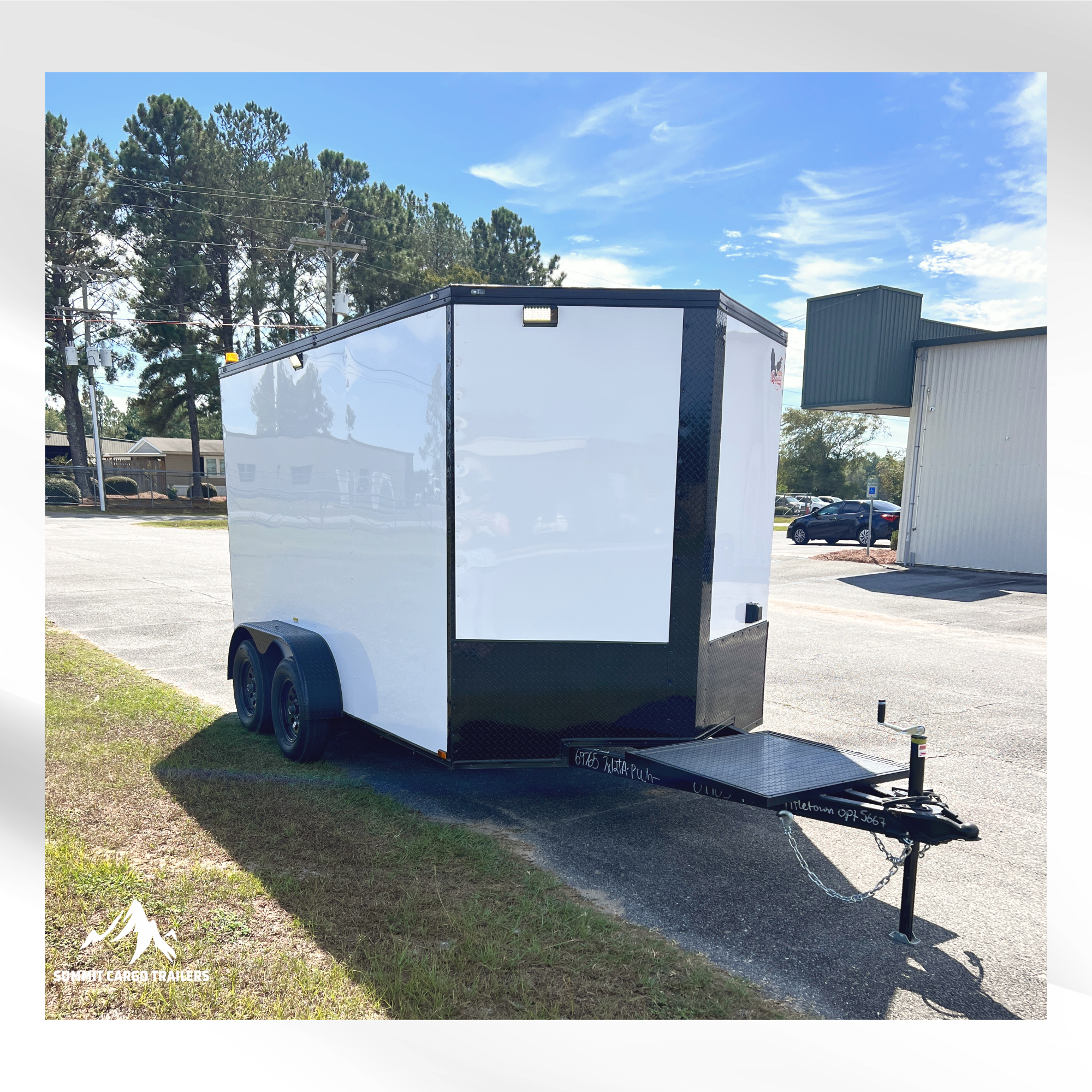 7X12TA White Splicing Trailer