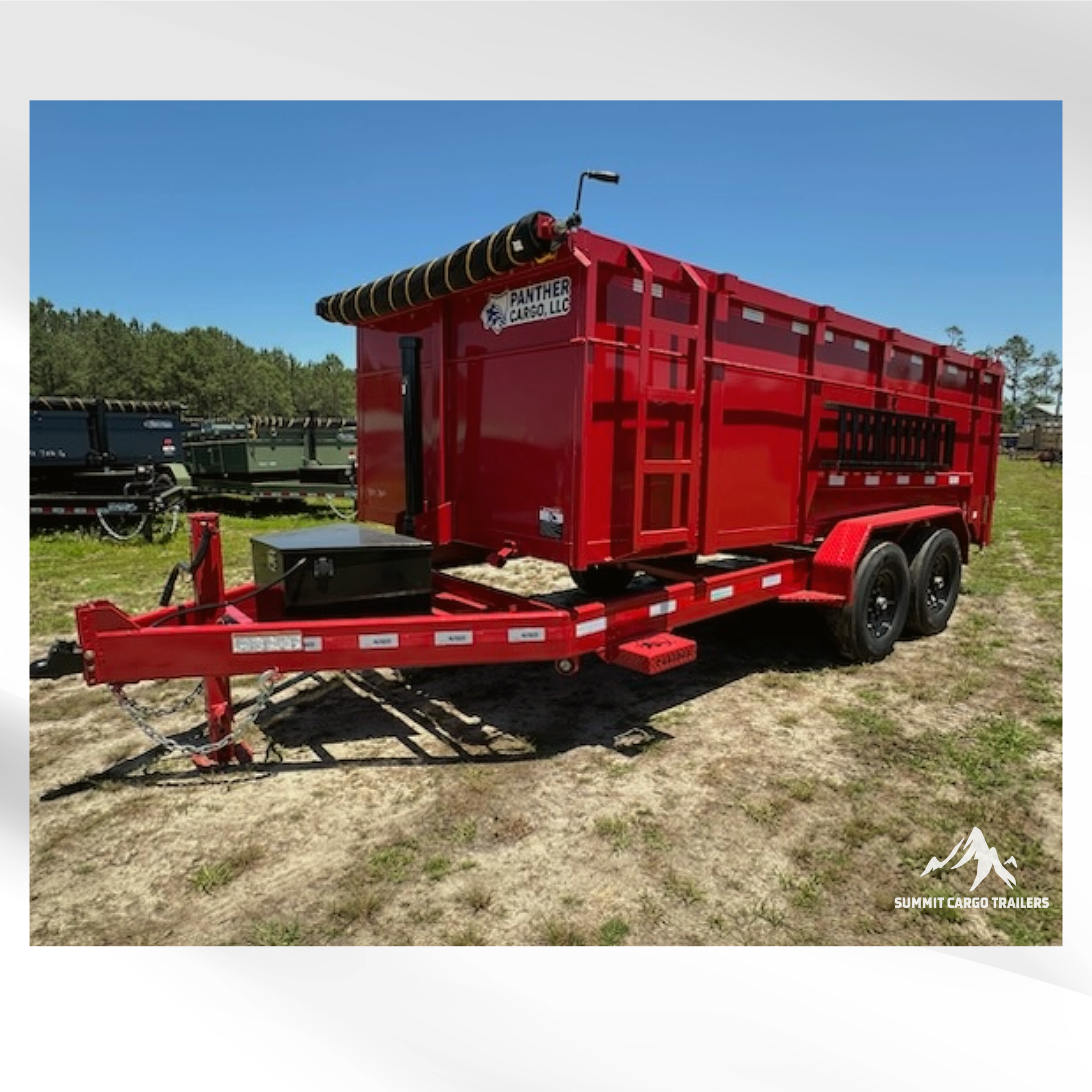 7X16TA Red Dump Trailer