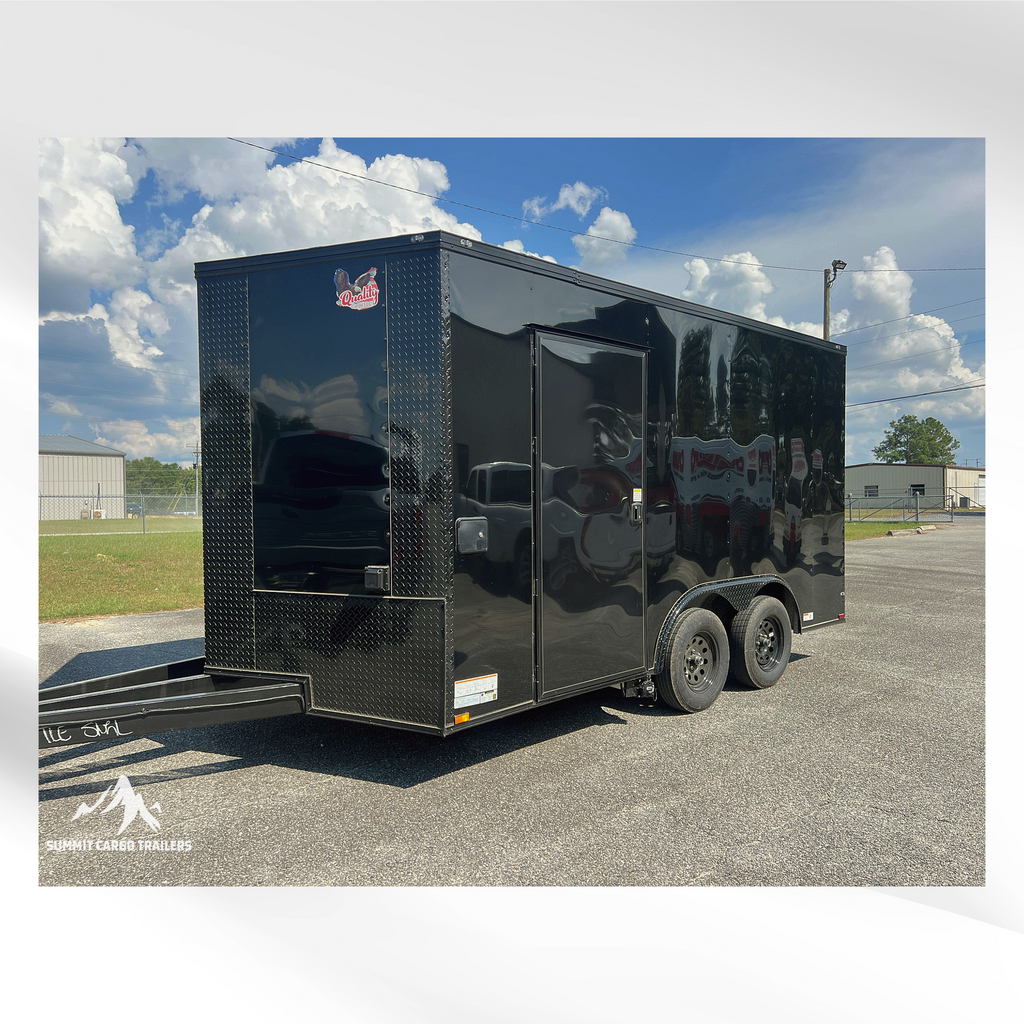 8.5X14TA Black Beverage Concession Trailer