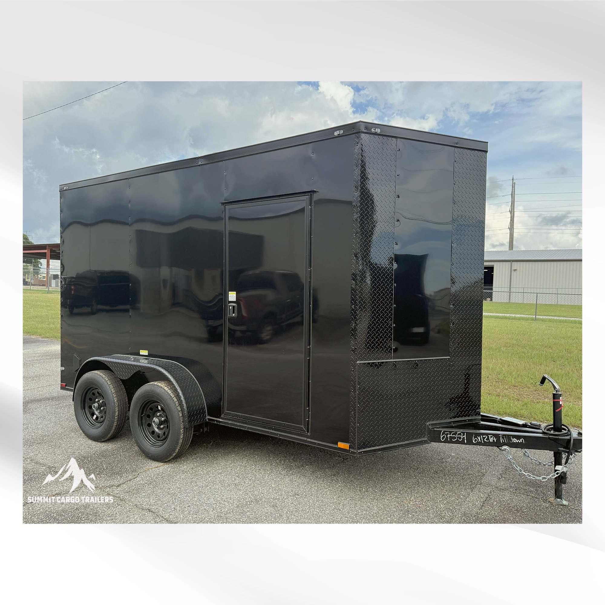 6X12TA Black Standard Trailer