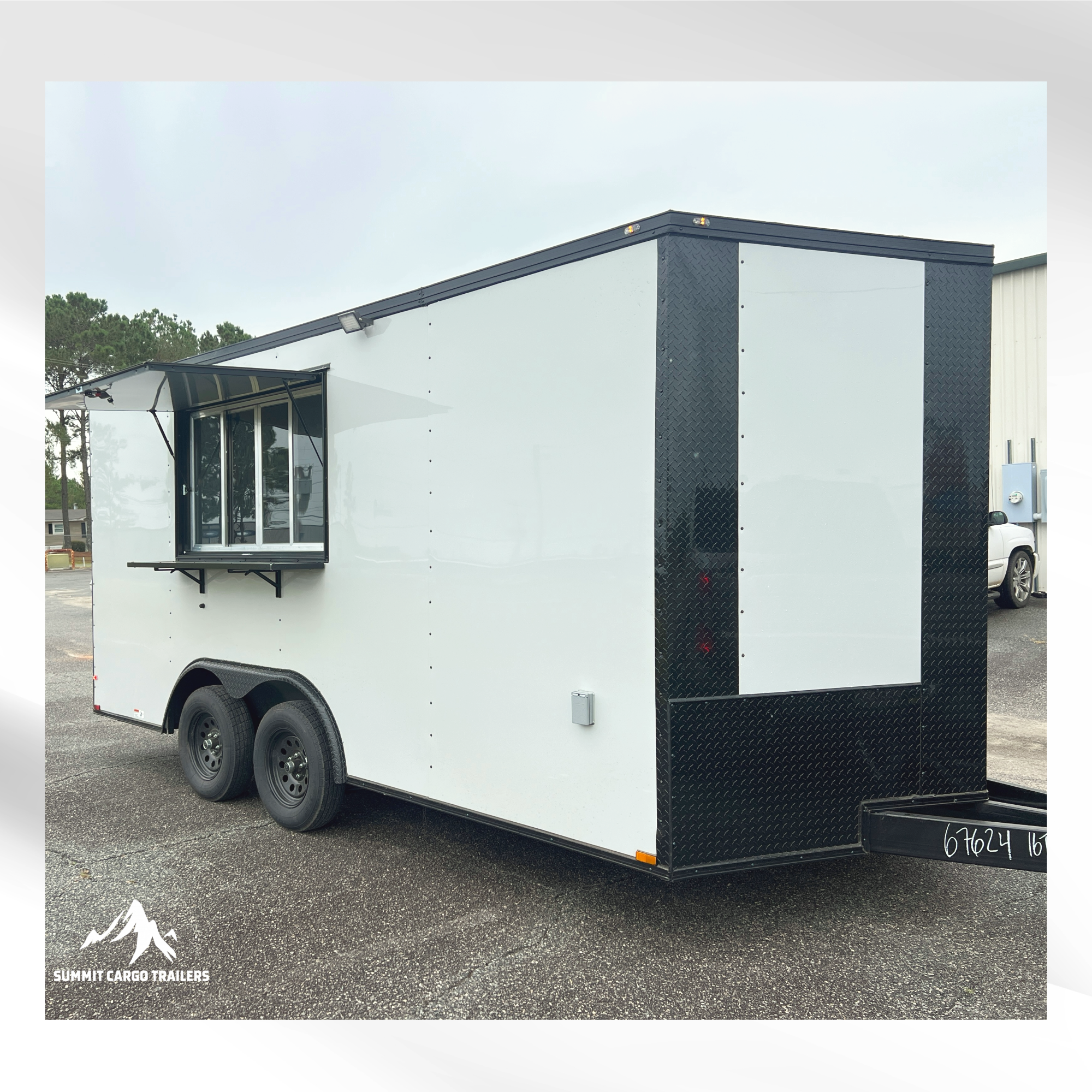 8.5X16TA White Concession Trailer