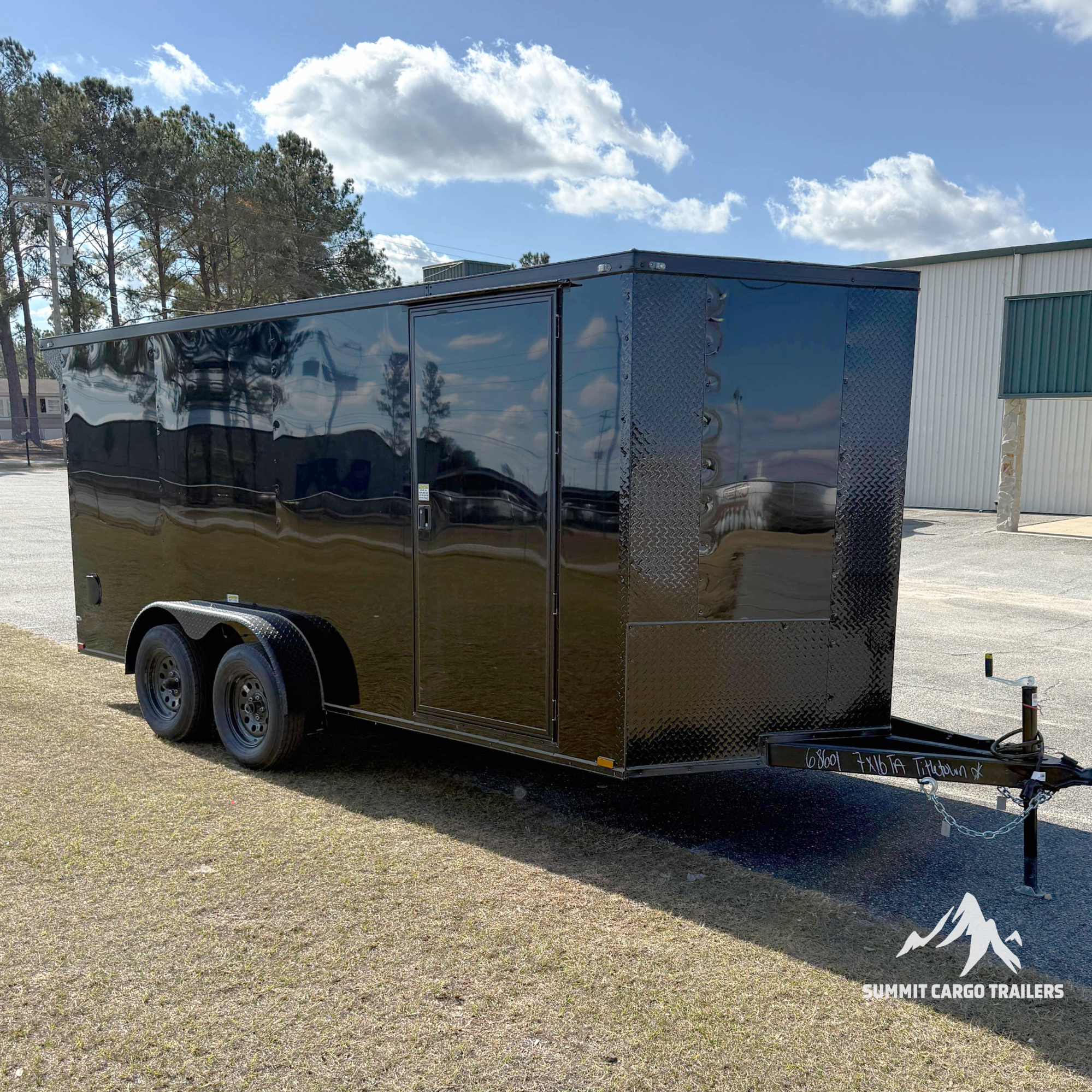 7X16 Black Standard Trailer