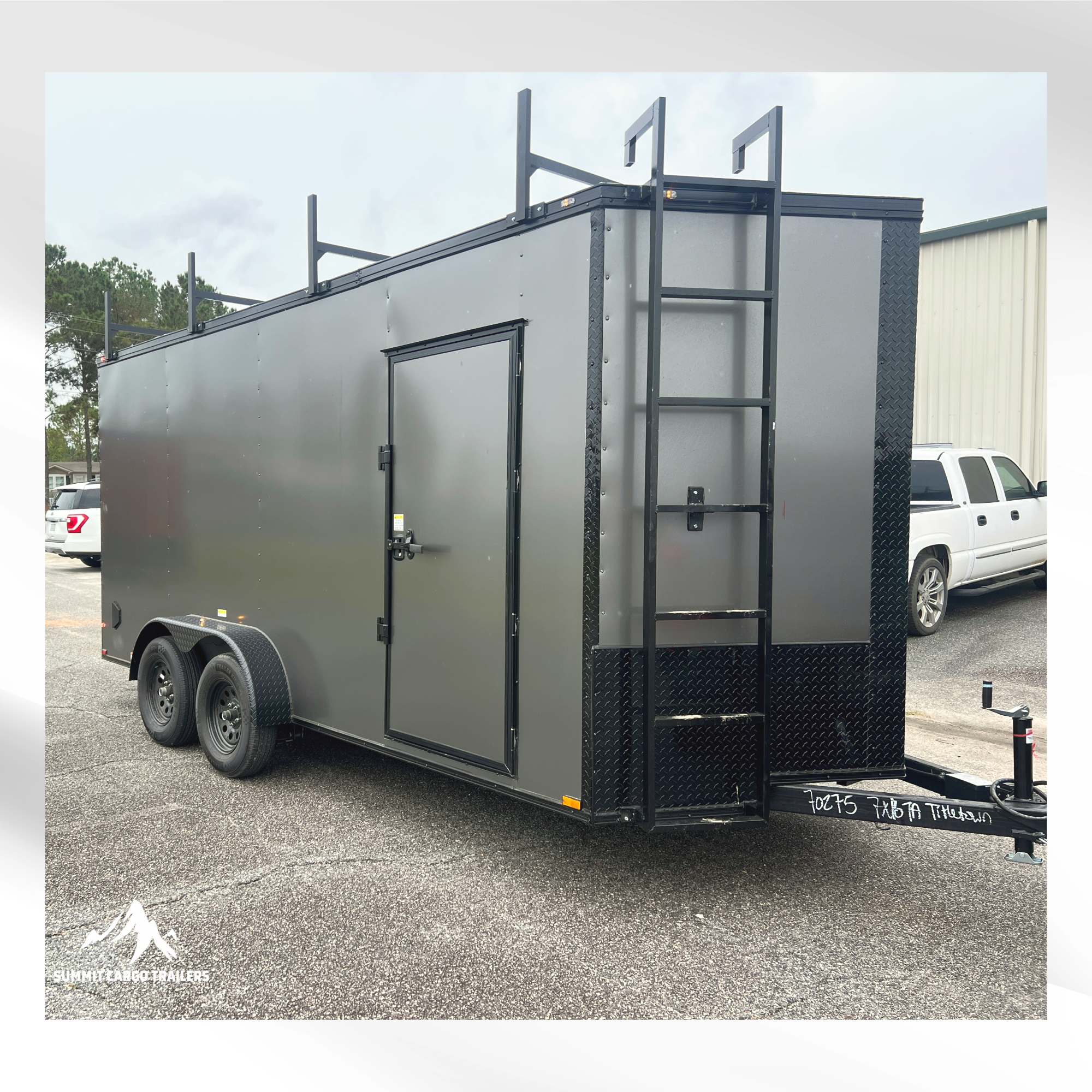 7X16TA Charcoal Standard Work Trailer
