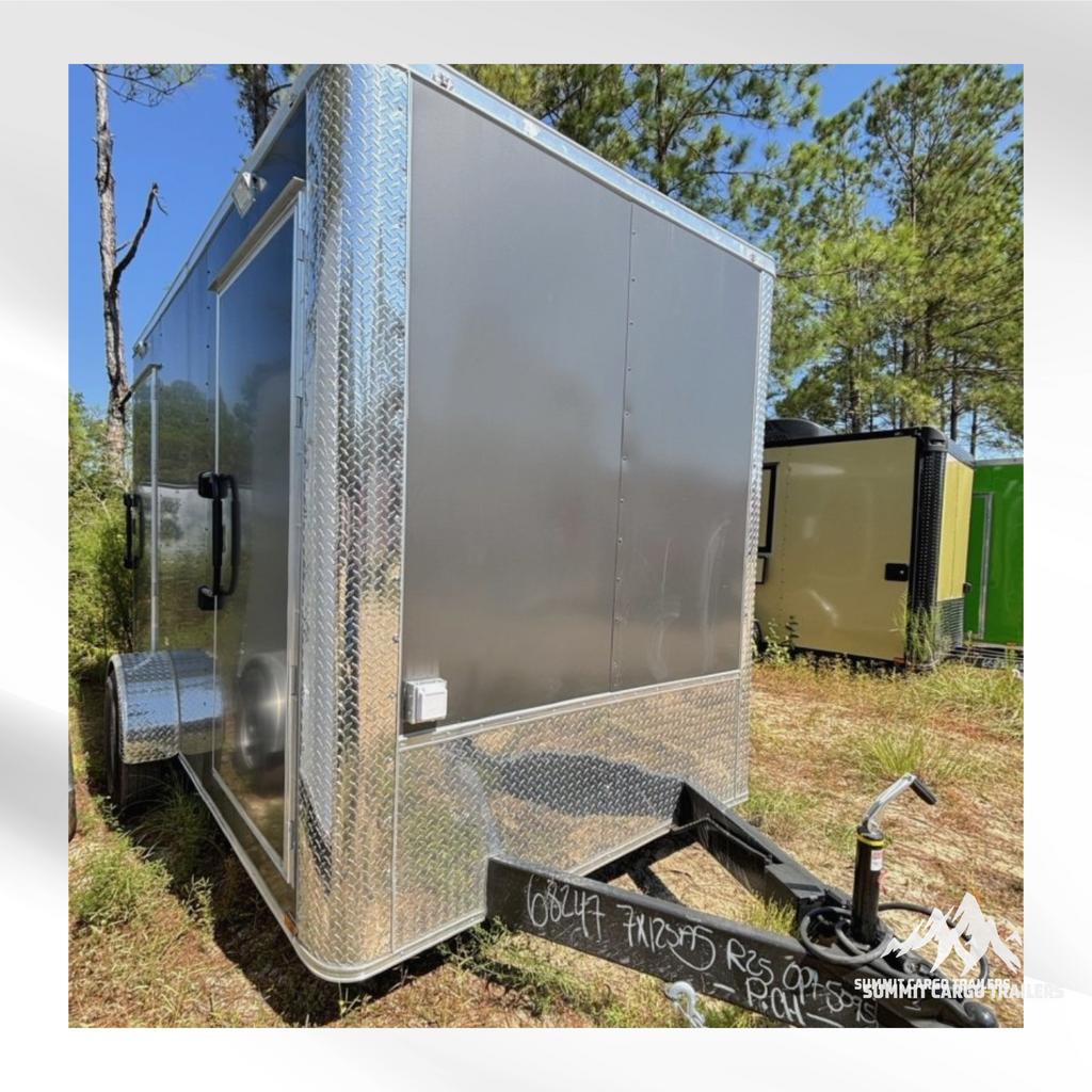 7X12SA5 Charcoal Bathroom Trailer