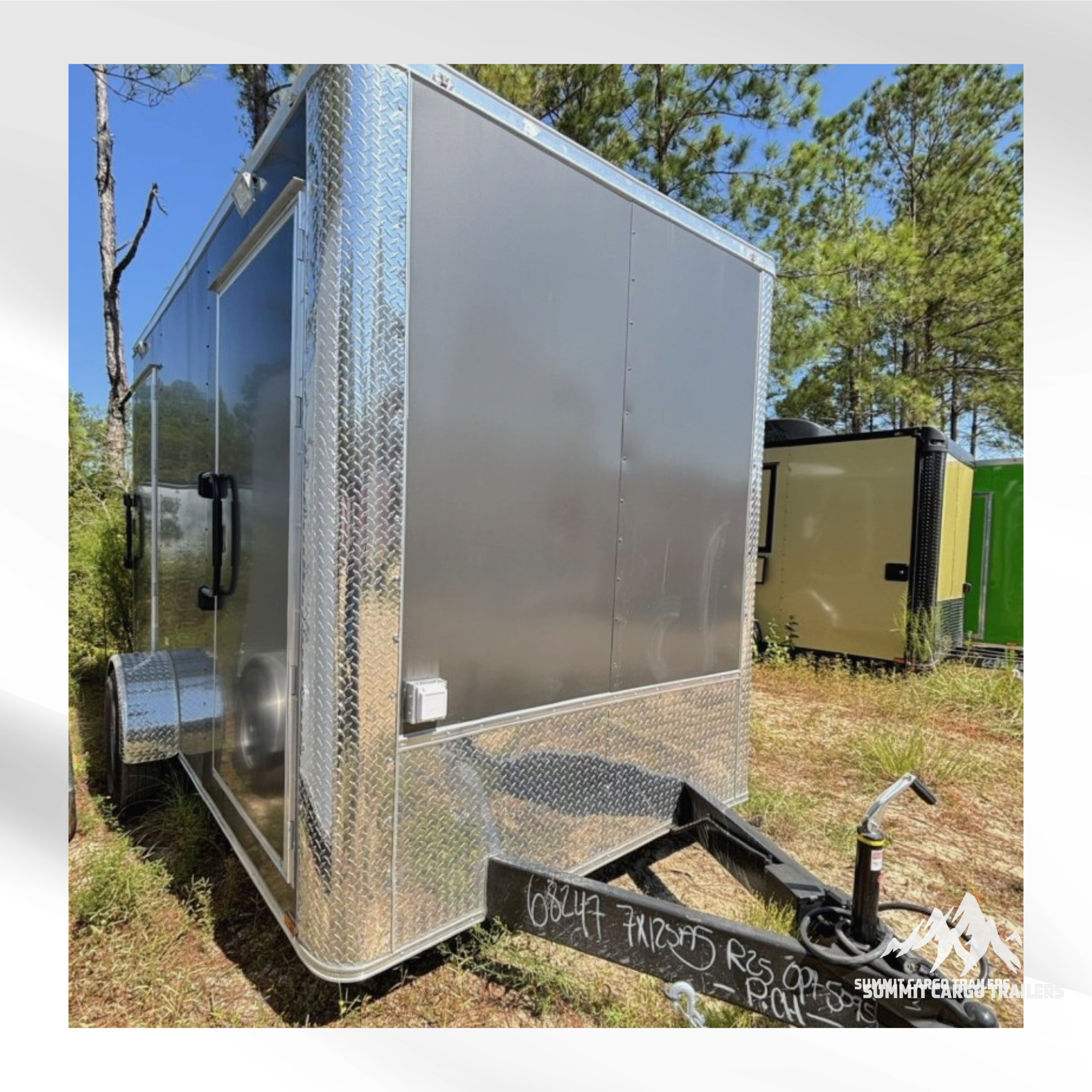 7X12SA5 Charcoal Bathroom Trailer