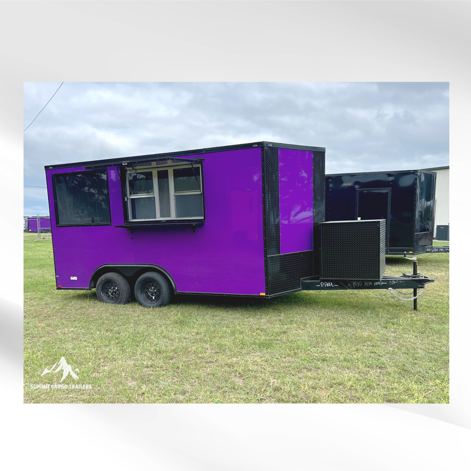 8.5X14TA Purple Concession Trailer