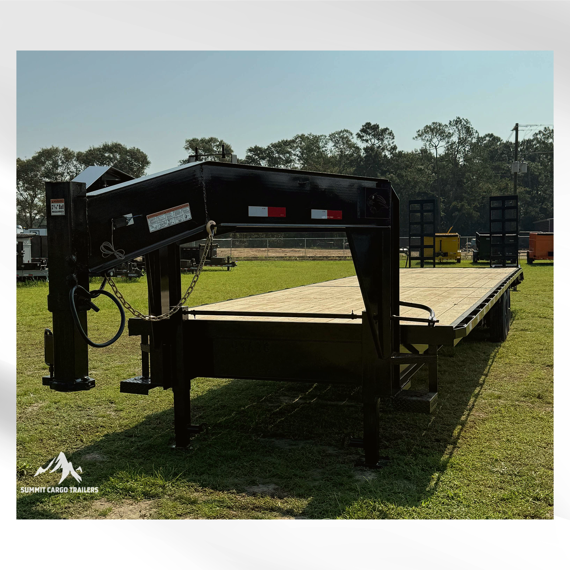8.5X40TA Gooseneck Deck over Utility Trailer