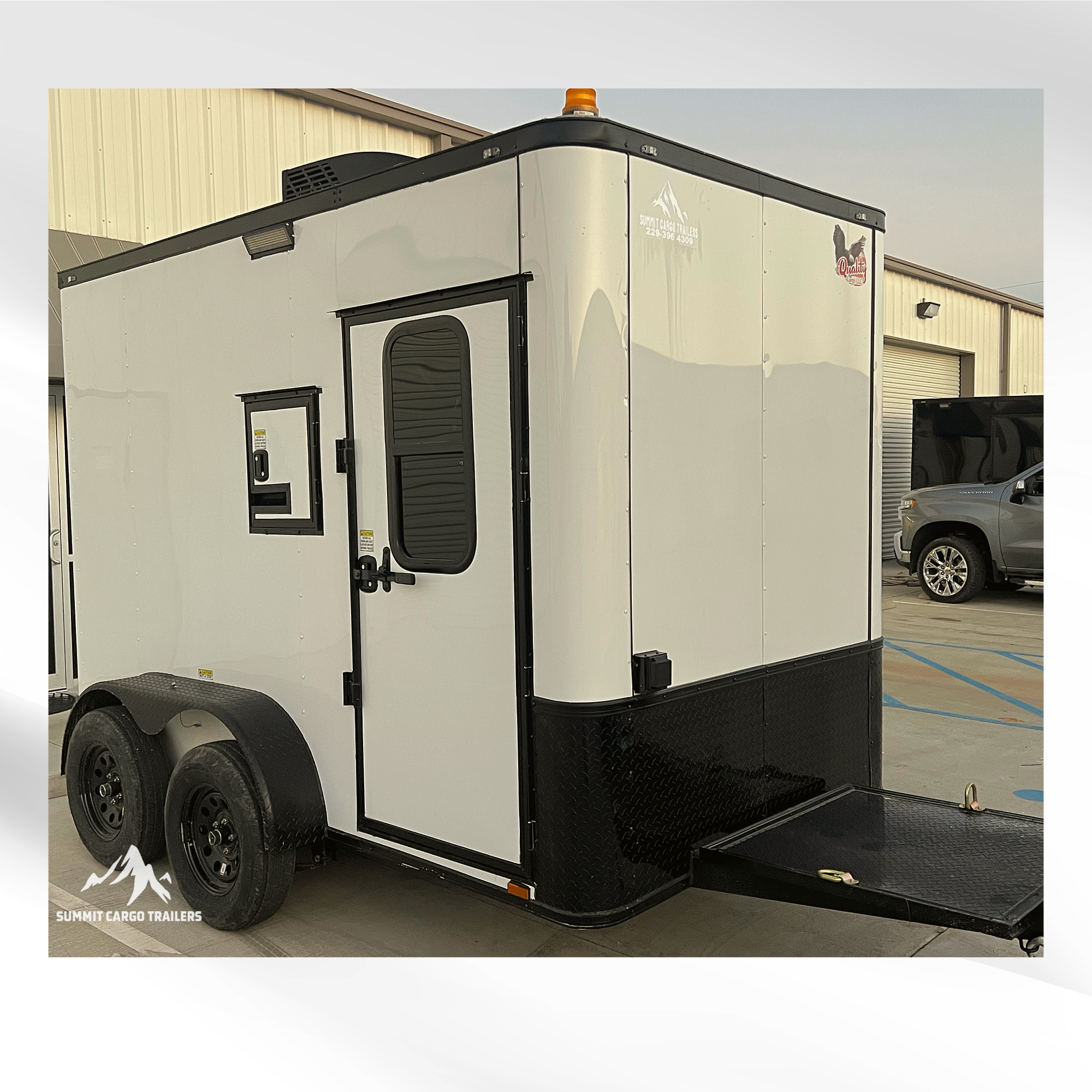 6X10TA White Splicing Trailer