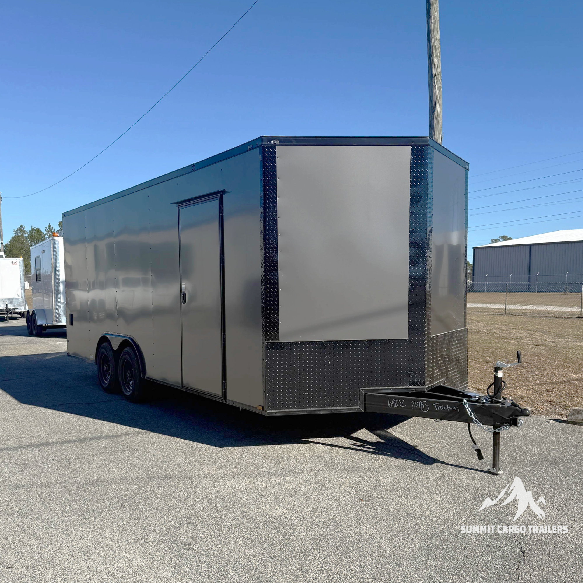 8.5X20TA3 Charcoal Standard Car Hauler Trailer
