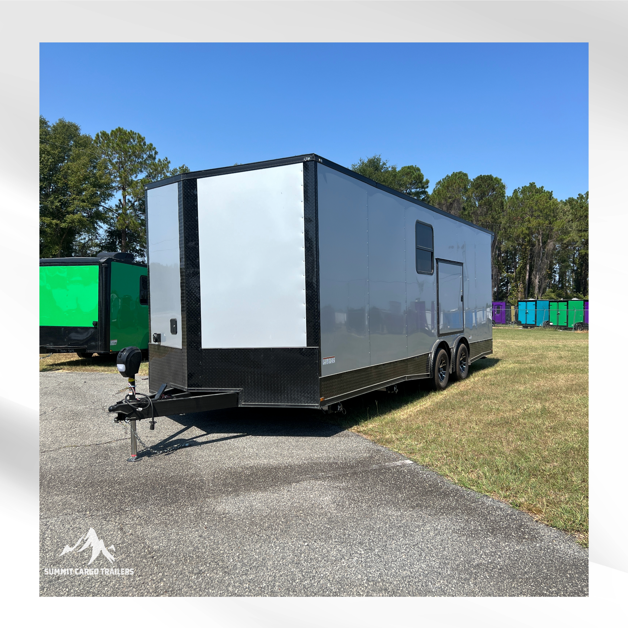 8.5X24TA3 Silver Frost Race Ready Trailer