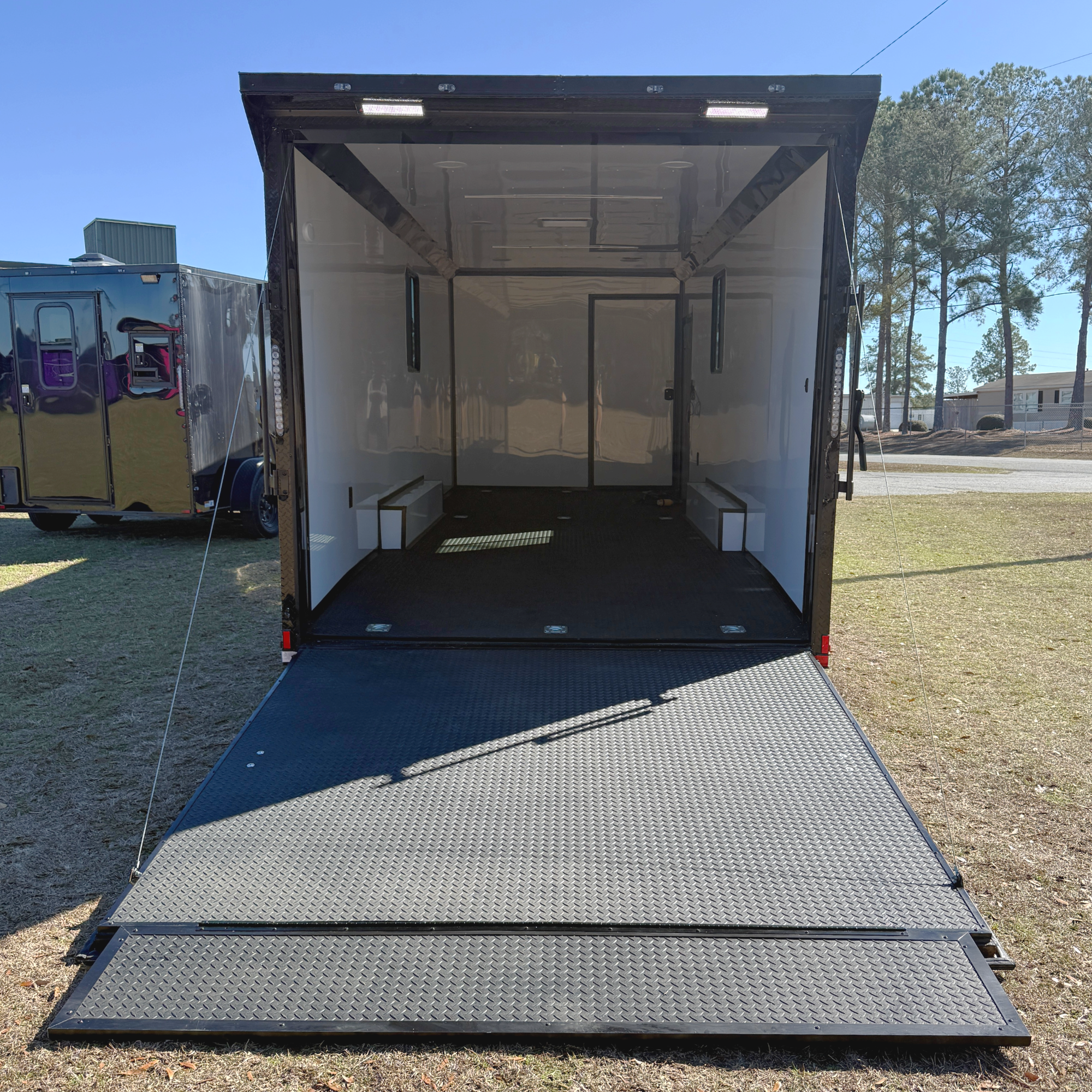8.5X28TA3 White Race Ready Trailer