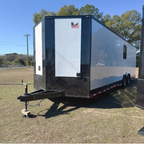 8.5X28TA3 White Race Ready Trailer