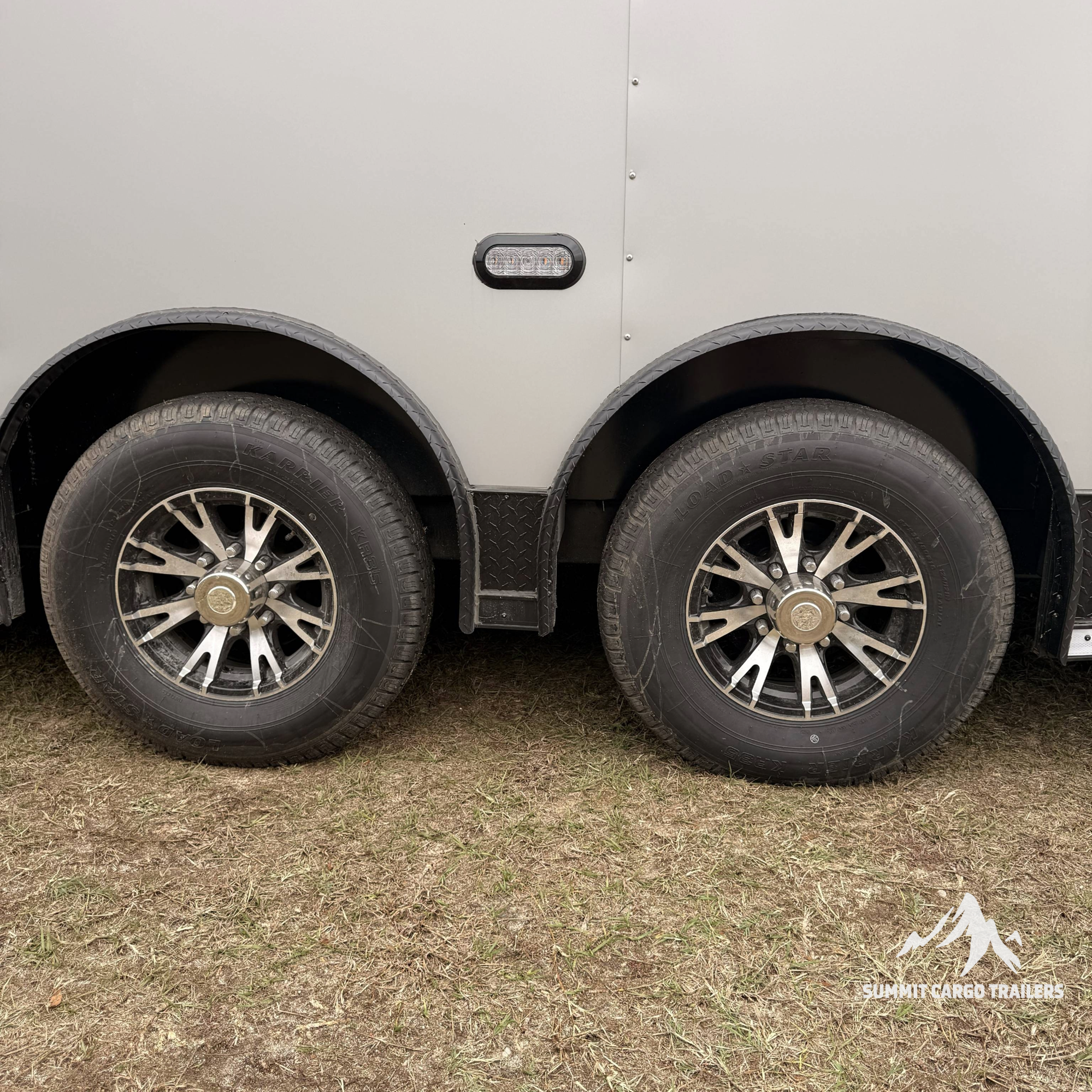 8.5X28TA5 Silver Car Hauler Trailer