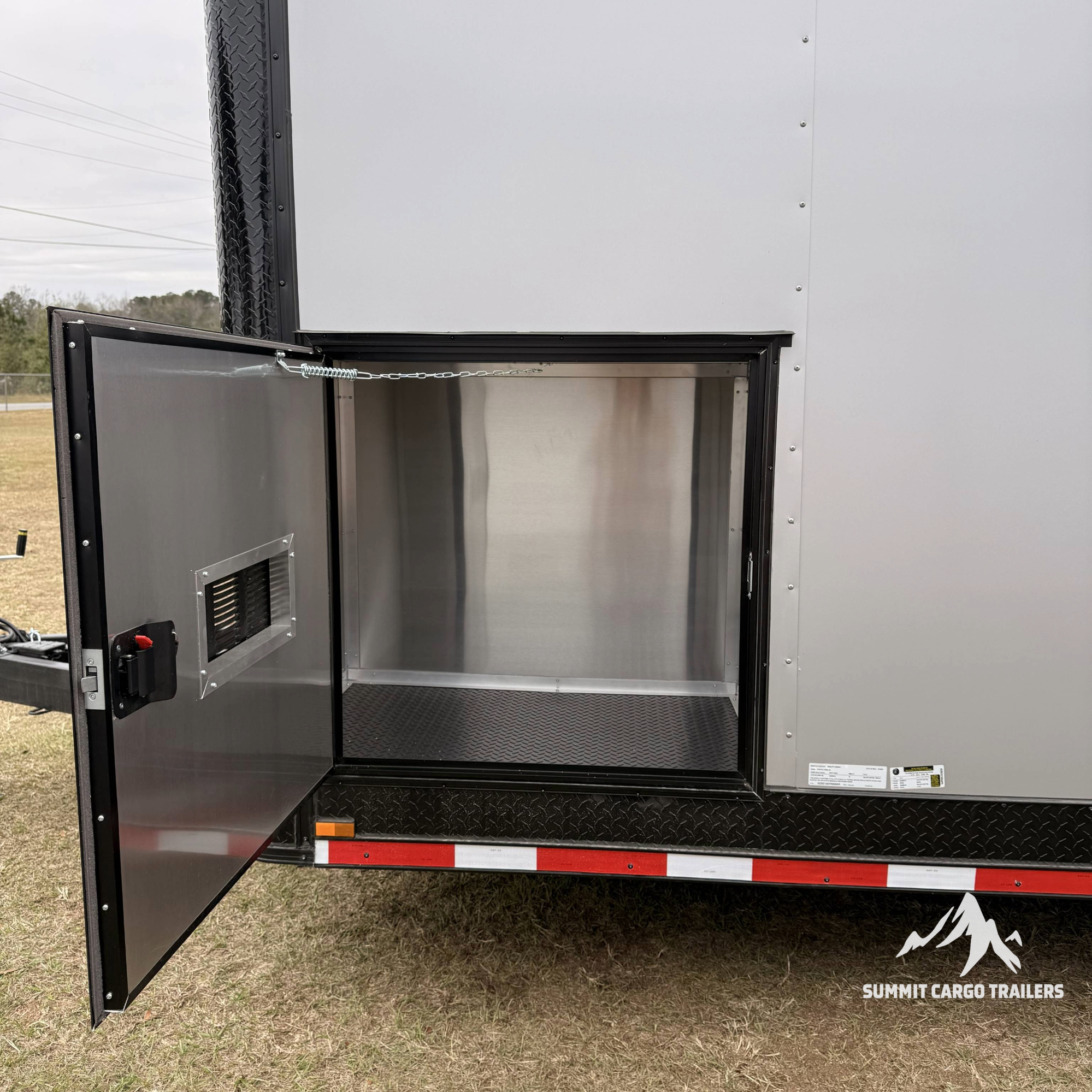 8.5X28TA5 Silver Car Hauler Trailer