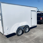7X14TA White Standard Trailer