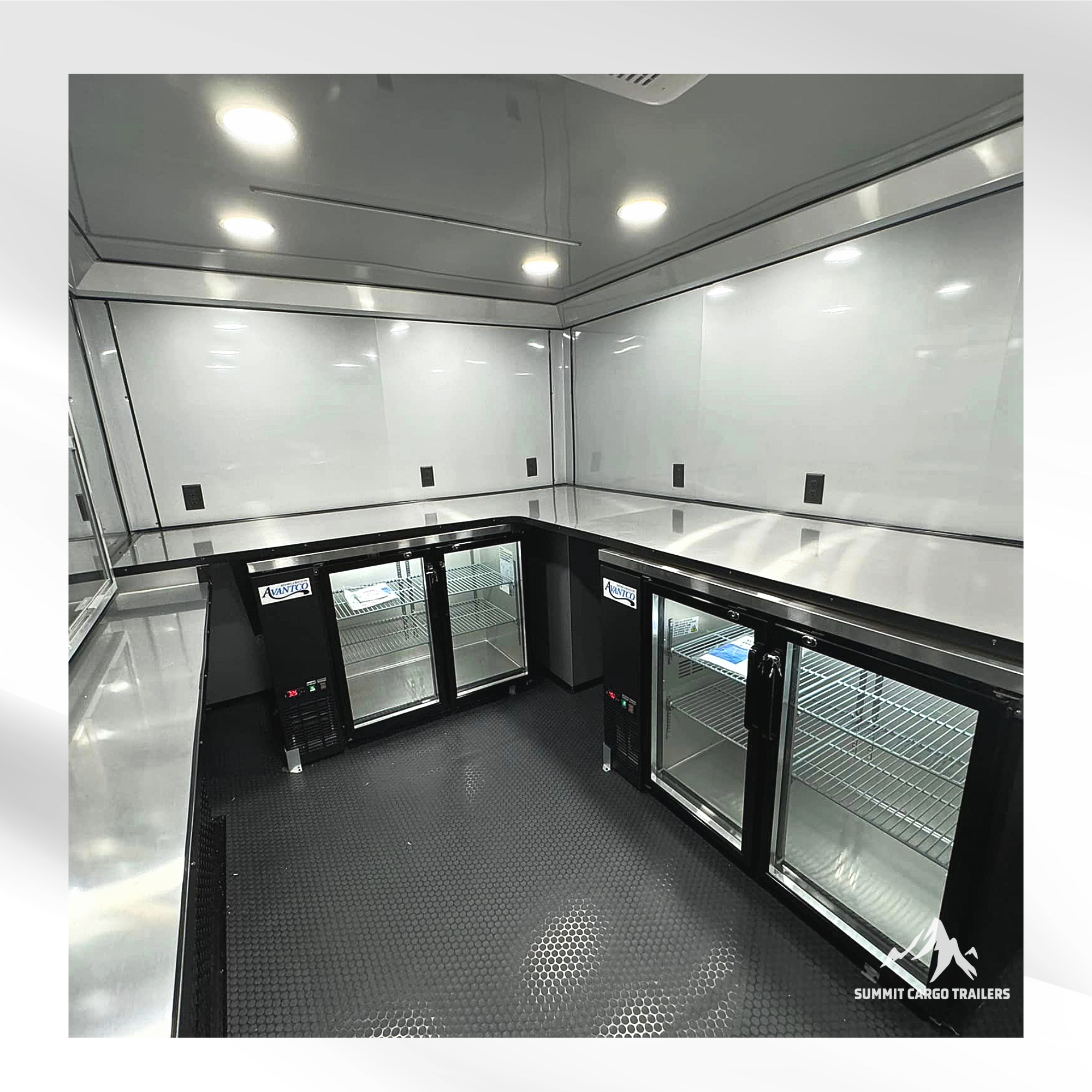 8.5X16TA Black Concession Trailer