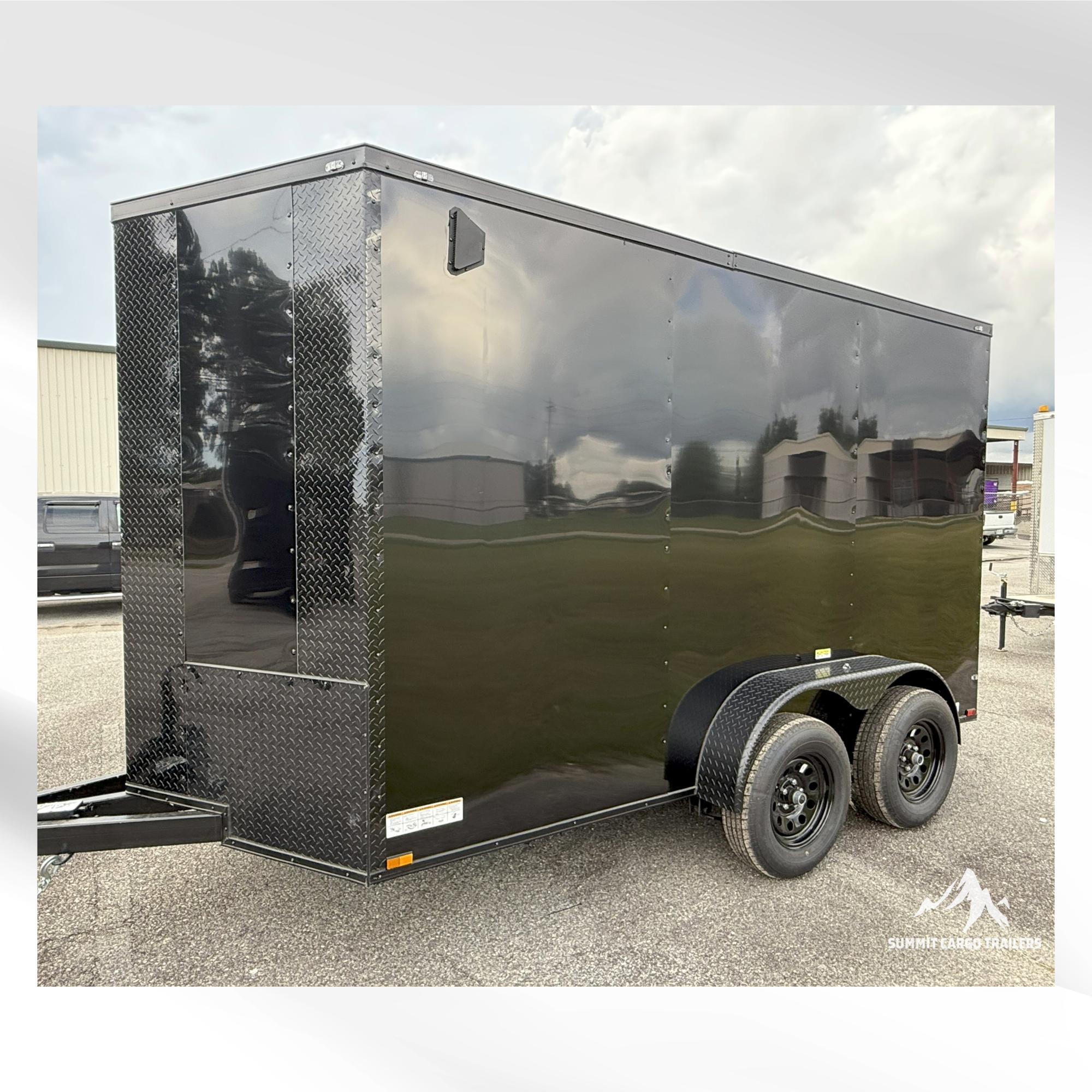 6X12TA Black Standard Trailer