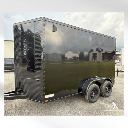 6X12TA Black Standard Trailer