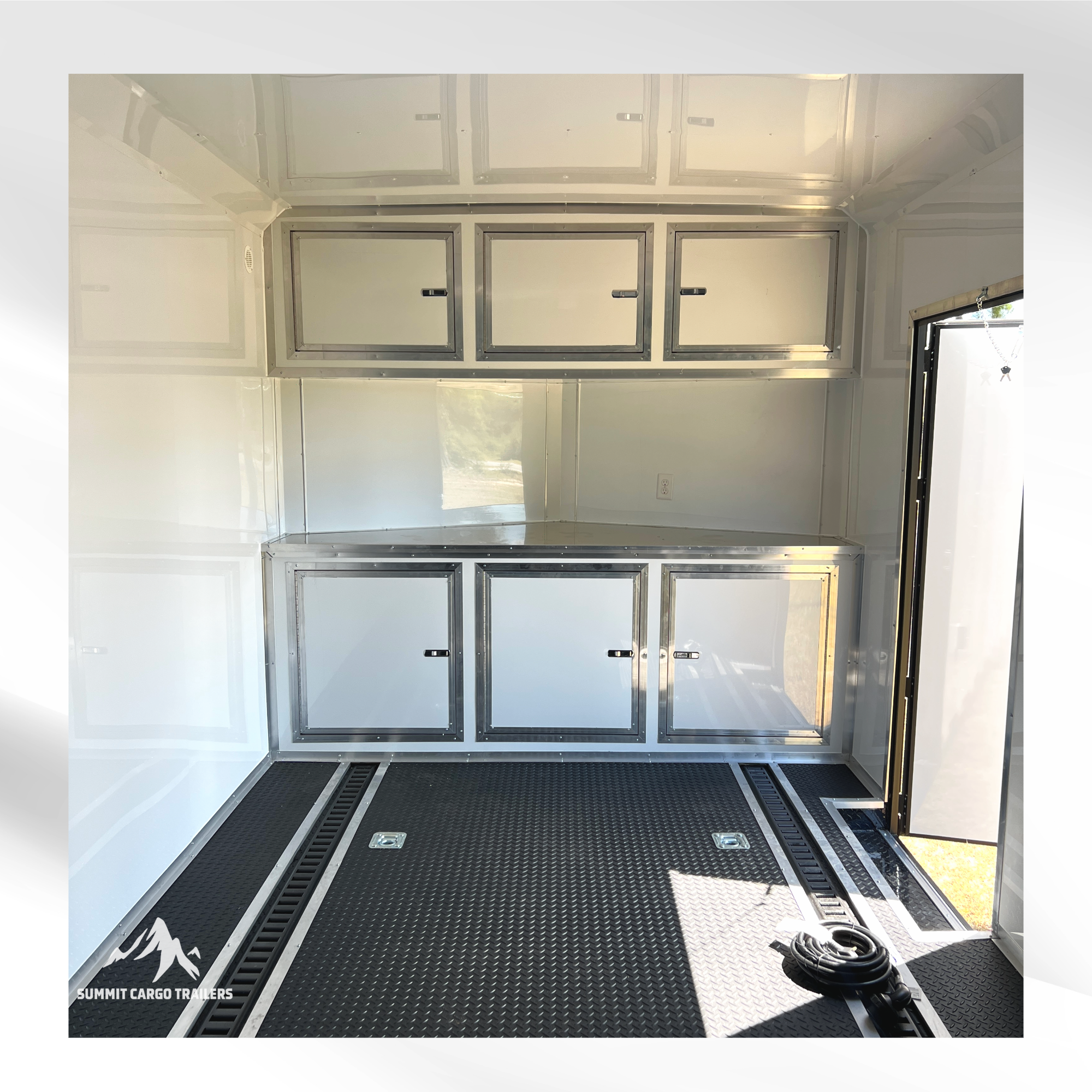 8.5X36TTA White Race Ready Trailer