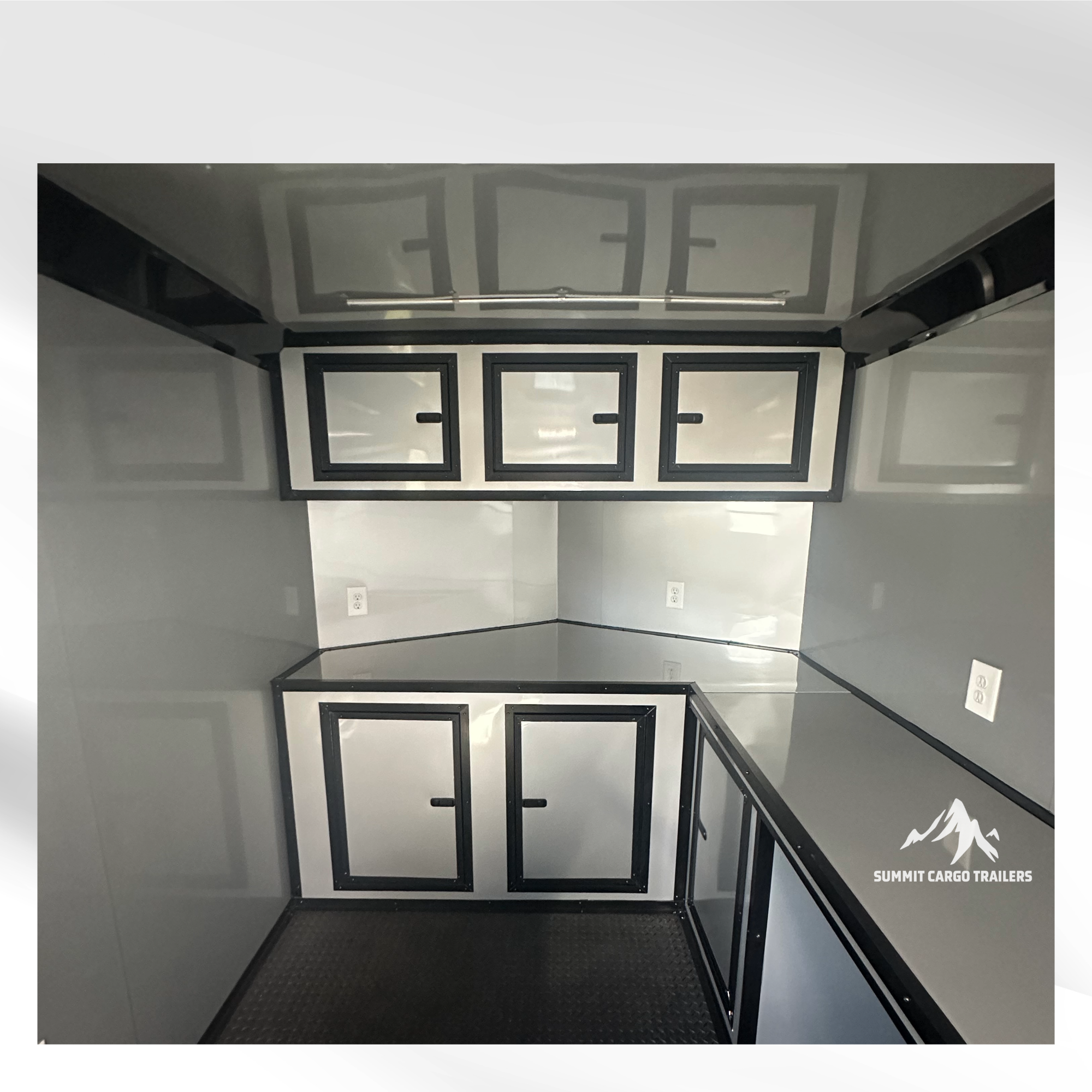 7X12TA Black Office Trailer