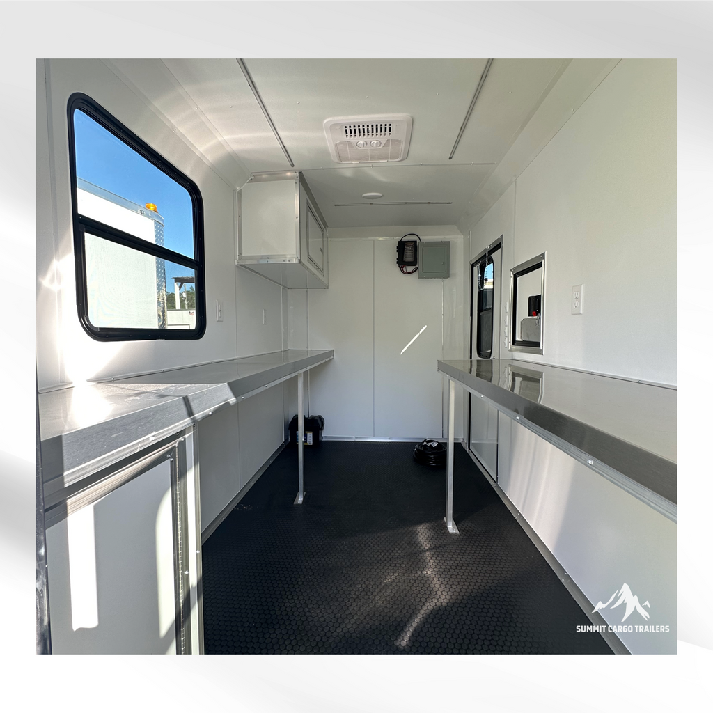 6X10TA White Splicing Trailer