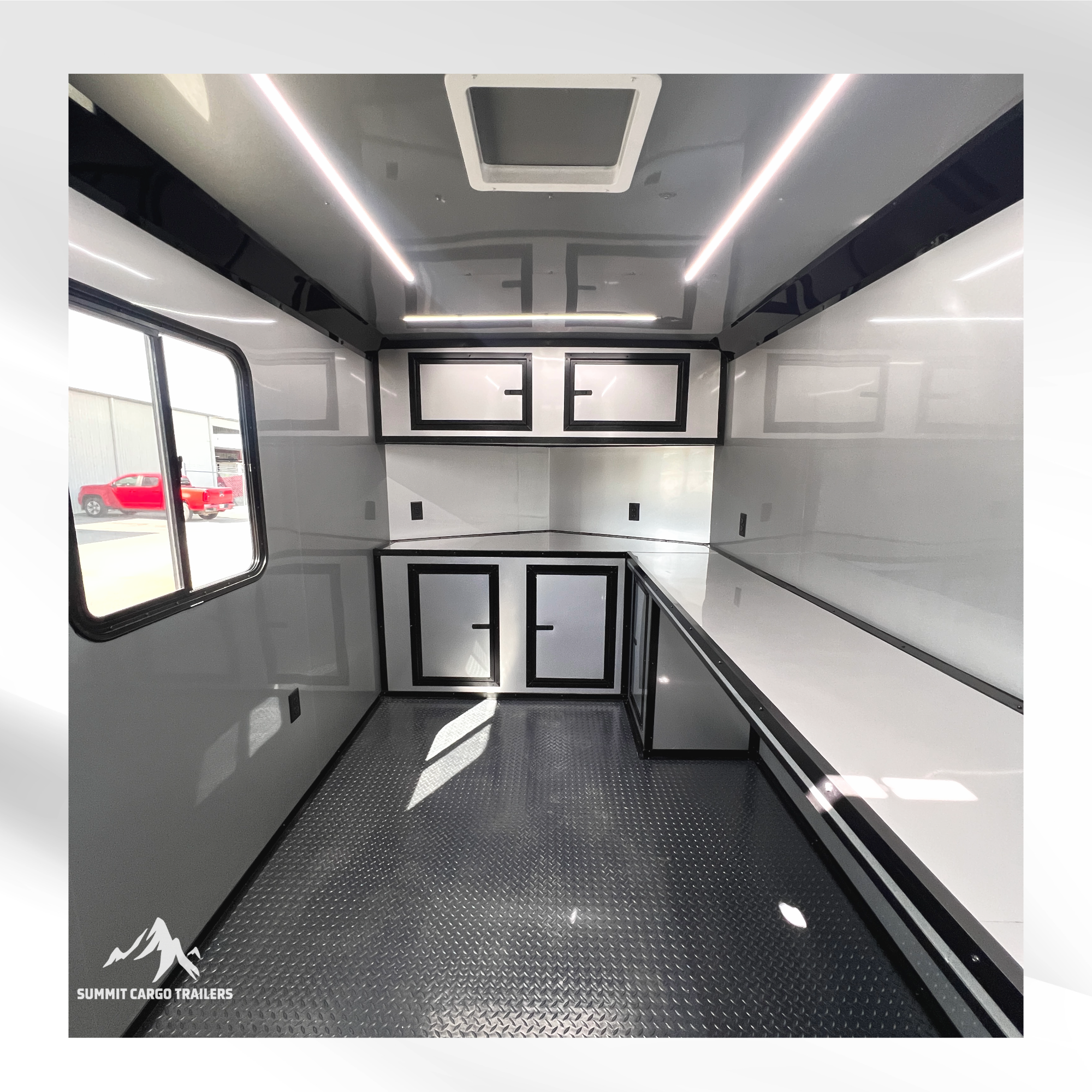 7X12TA White Splicing Trailer