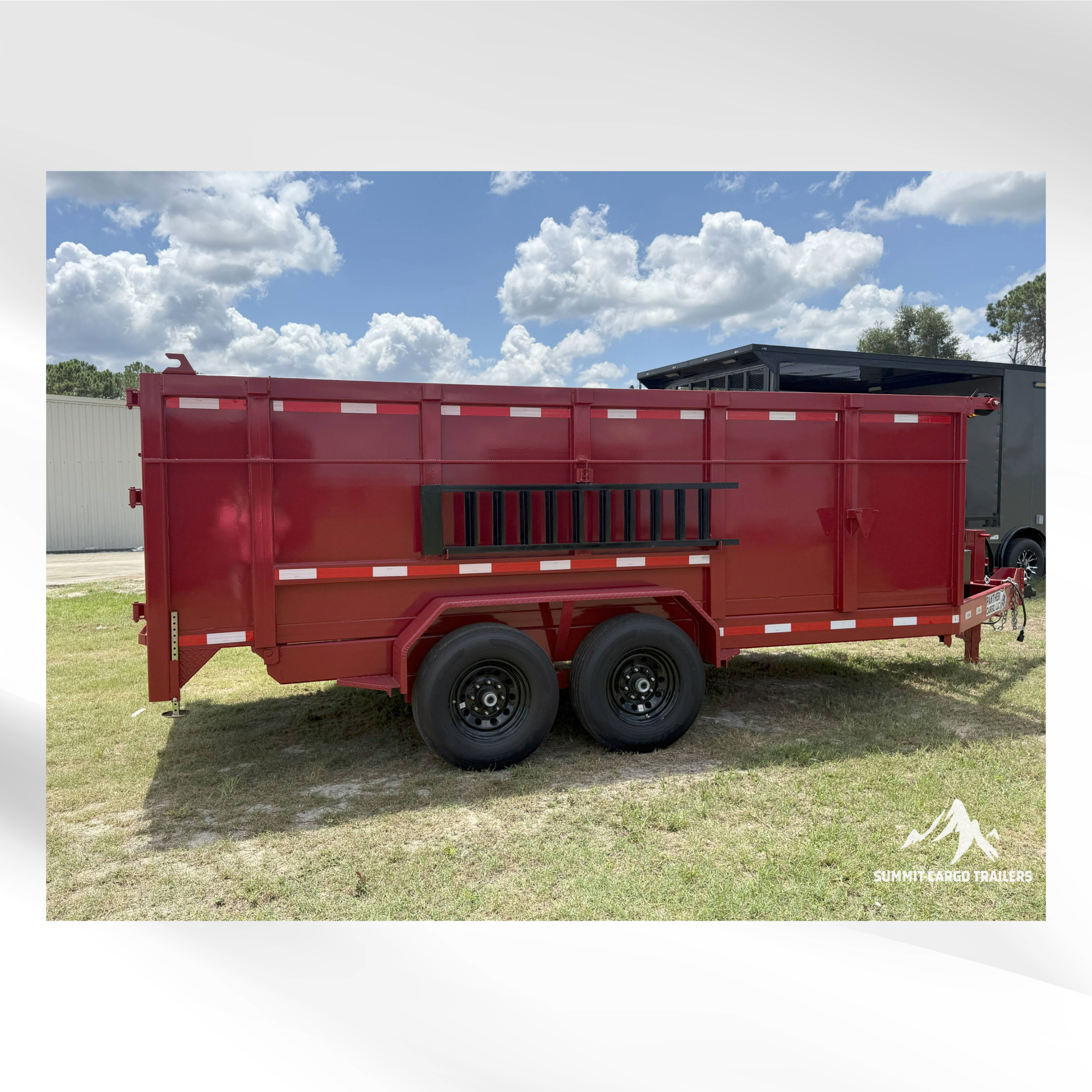 7X16TA Red Dump Trailer