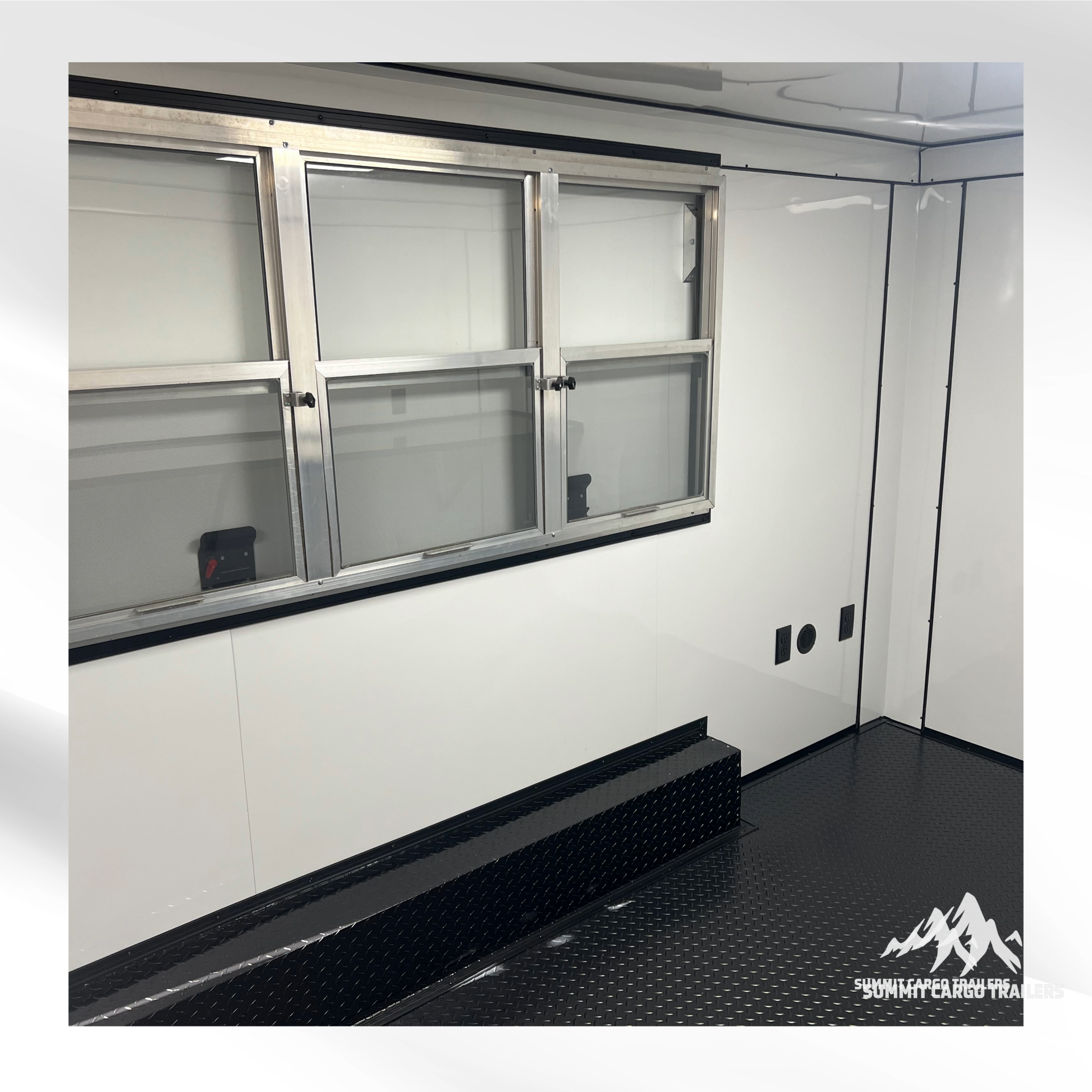 8.5X16TA Black Concession Trailer