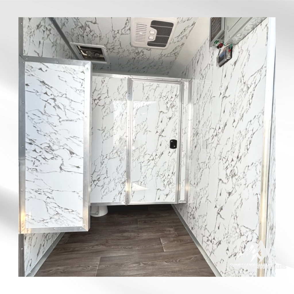 7X12SA5 Charcoal Bathroom Trailer