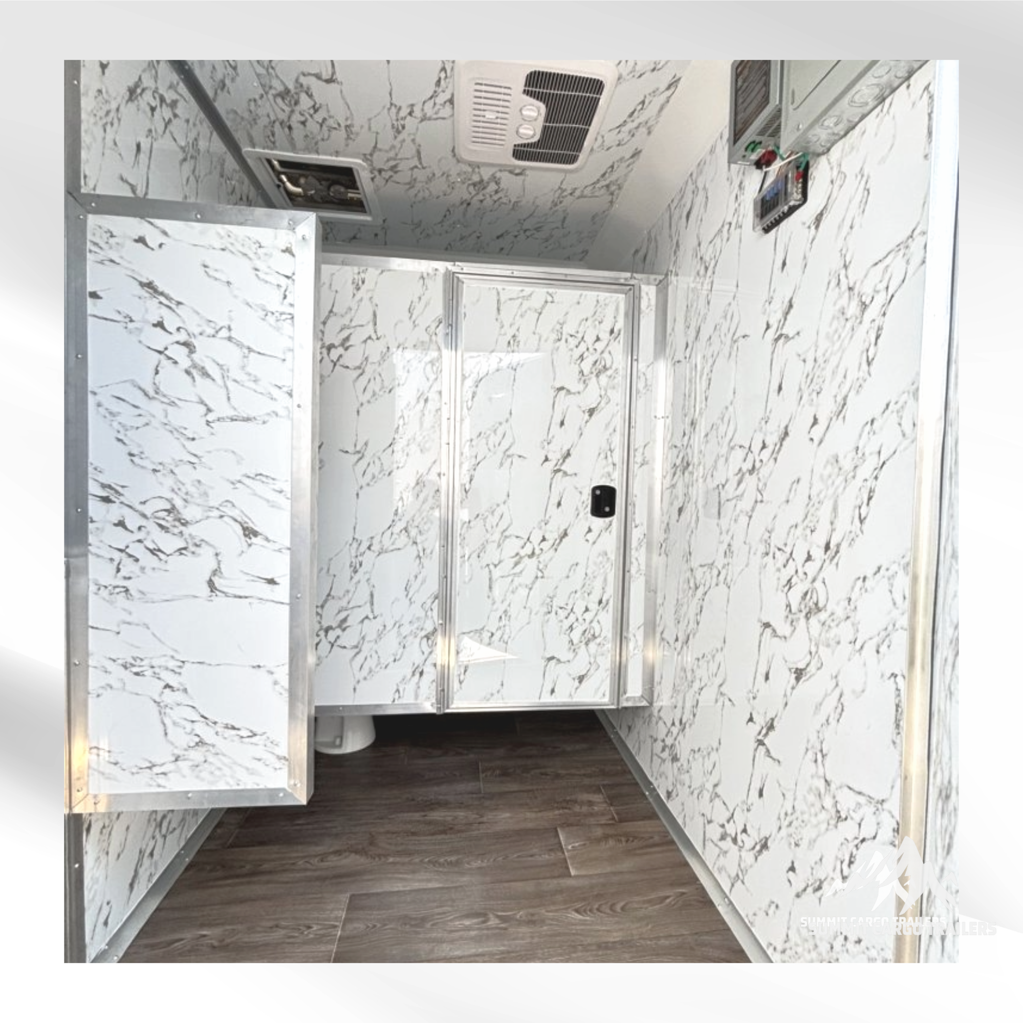 7X12SA5 Charcoal Bathroom Trailer