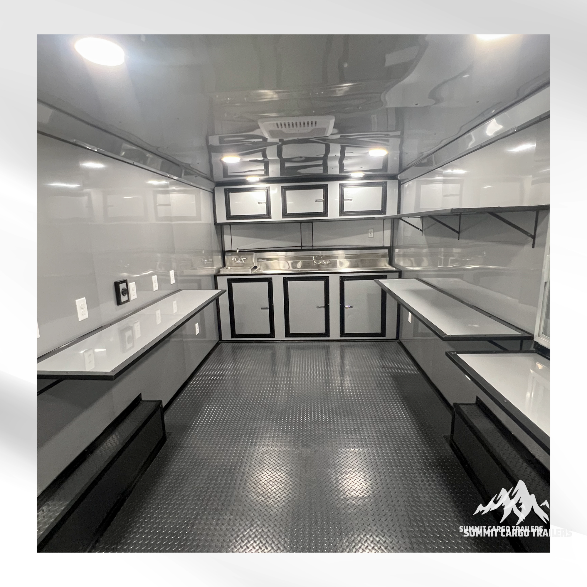 8.5X20TA Green Ice Cream Concession Trailer