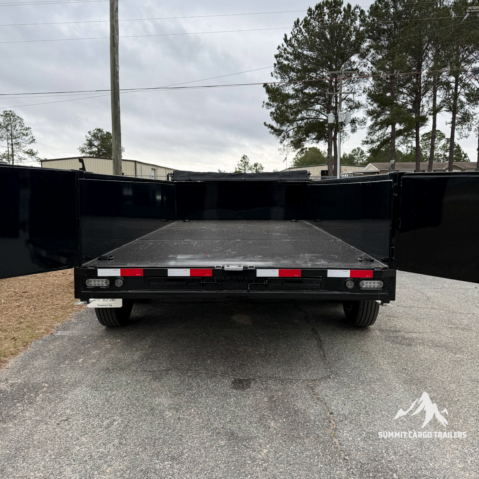 7X14TA Black Dump Trailer