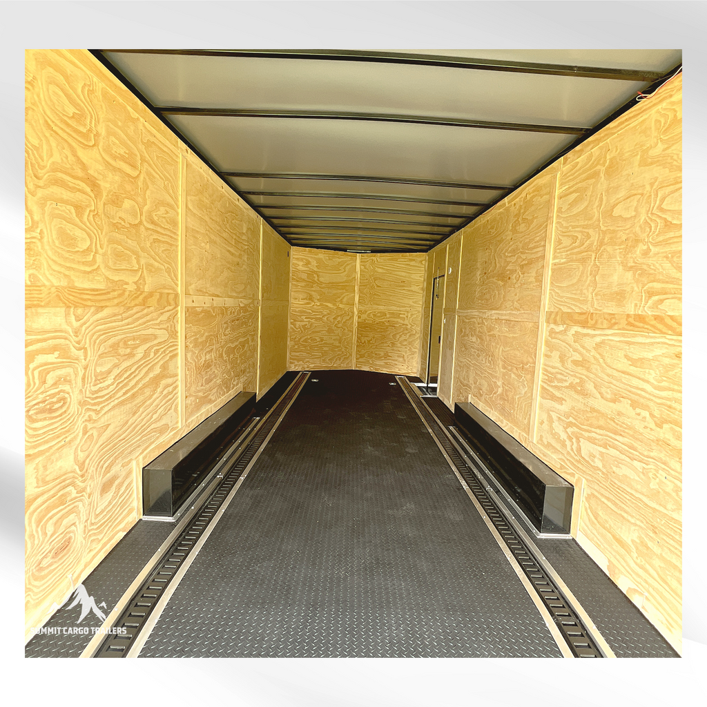 8.5X24TA Black Car Hauler Trailer