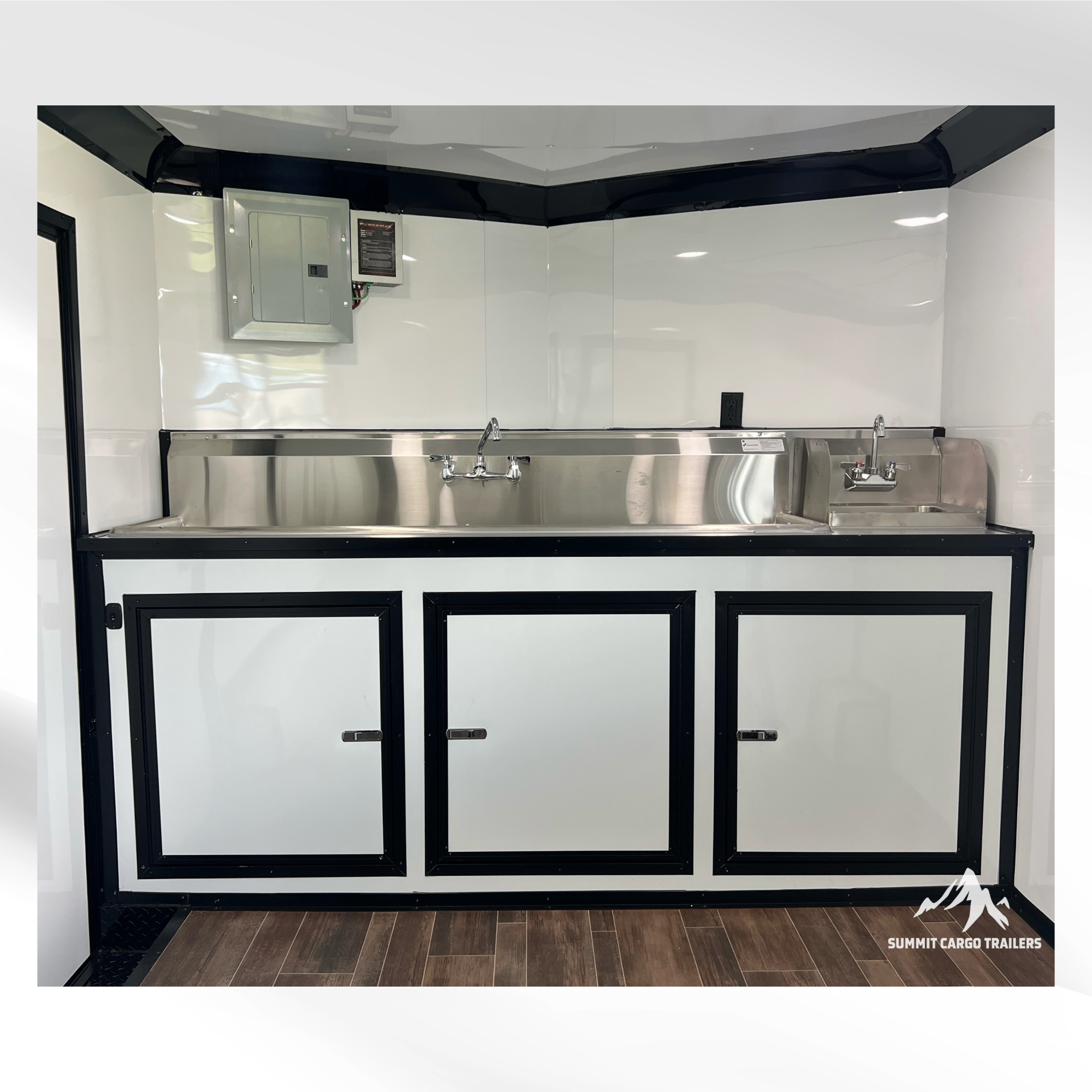 8.5X14TA Black Beverage Concession Trailer