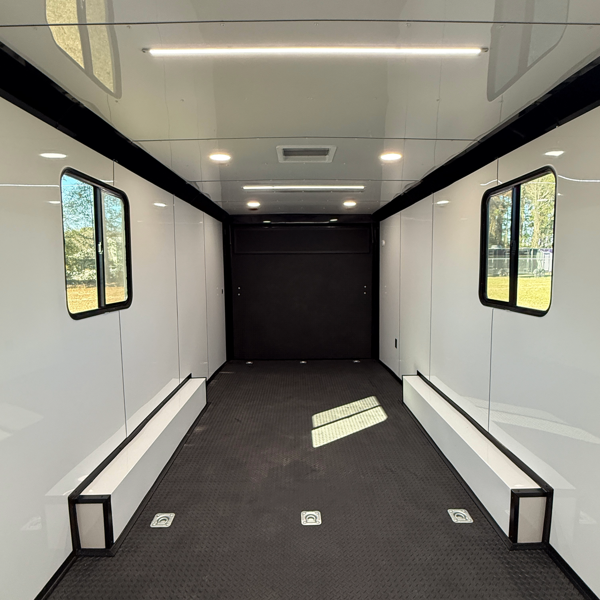 8.5X28TA3 White Race Ready Trailer