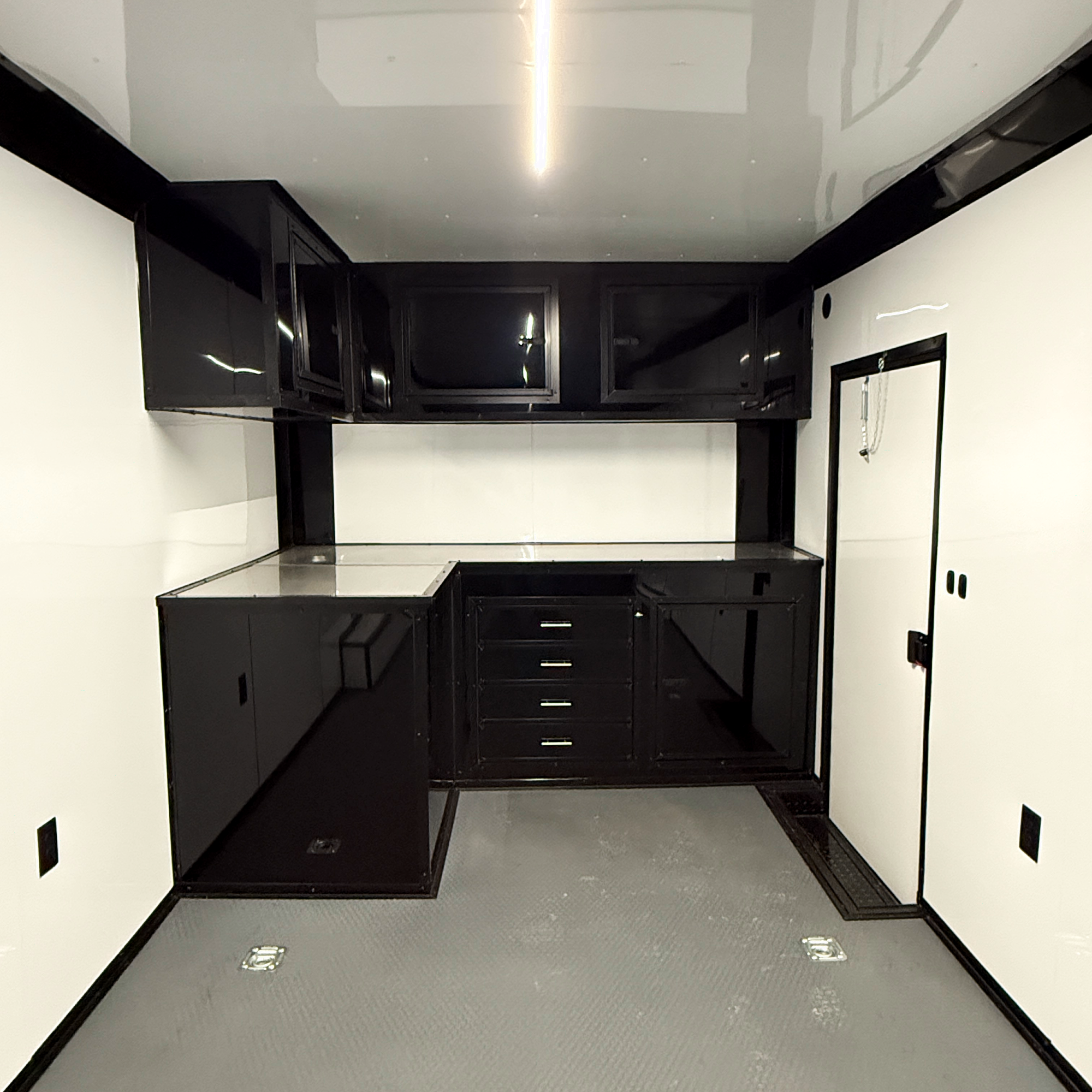 8.5X28TA3 Black Car Hauler Trailer