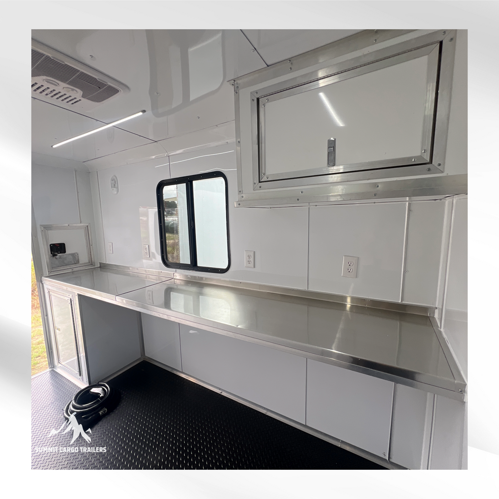 6X10TA White Splicing Trailer
