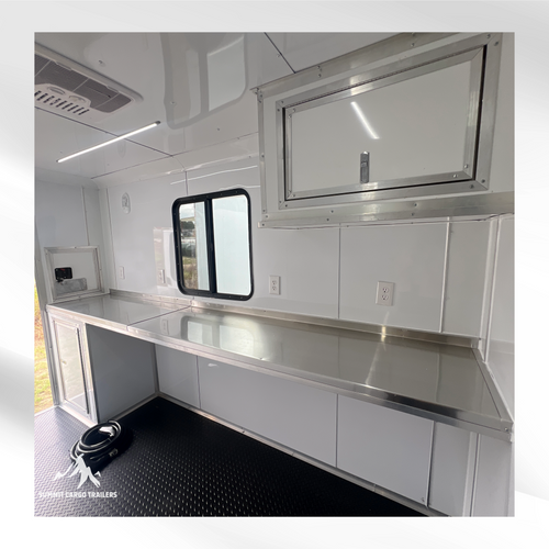 6X10TA White Splicing Trailer