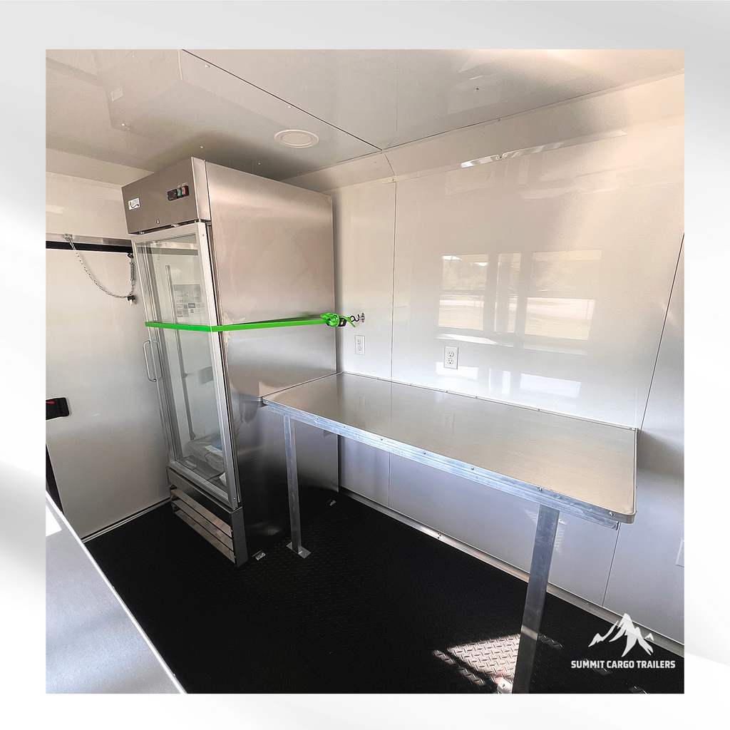 7X12TA Black Concession Trailer