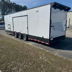 8.5X32TTA White Race Ready Trailer