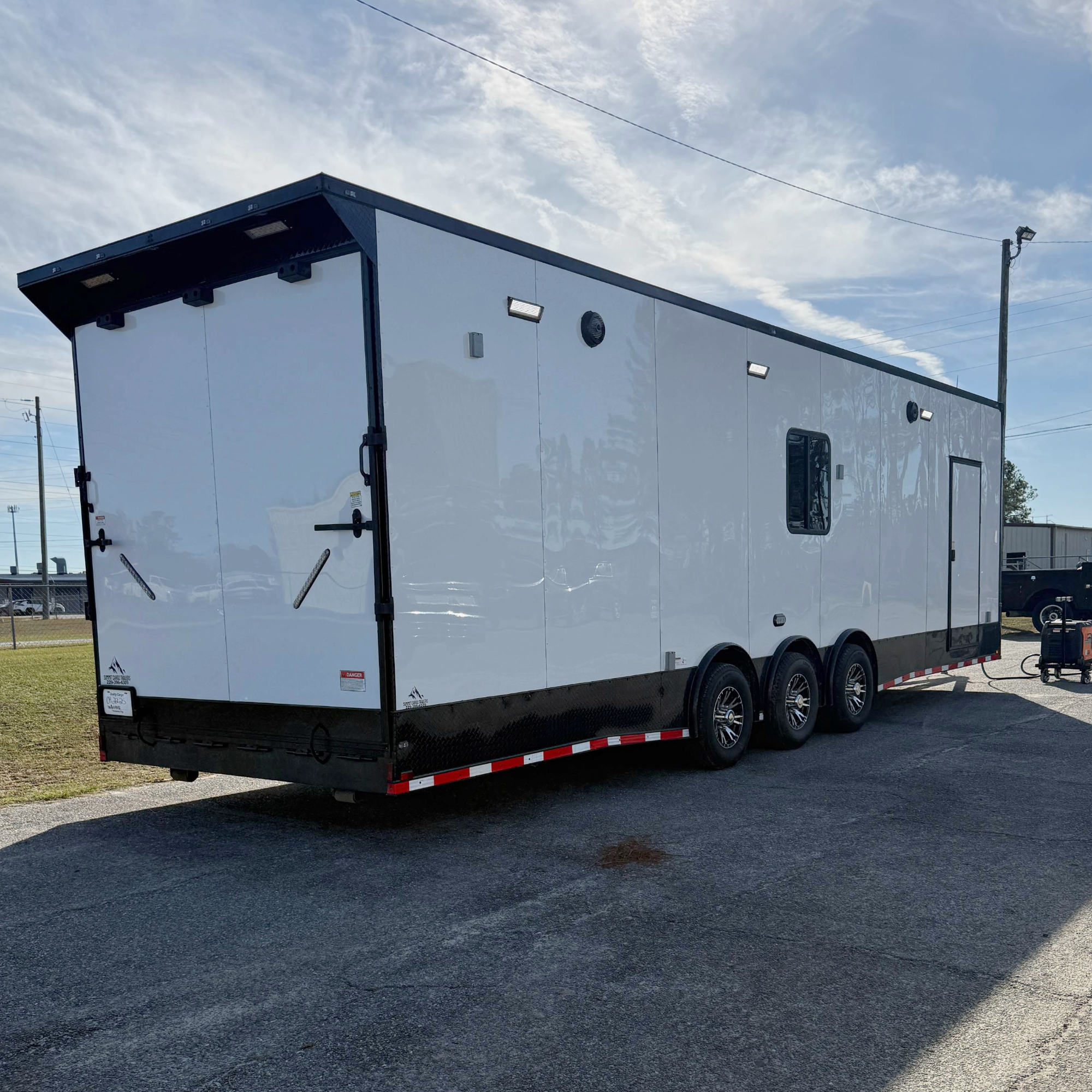 8.5X32TTA White Race Ready Trailer