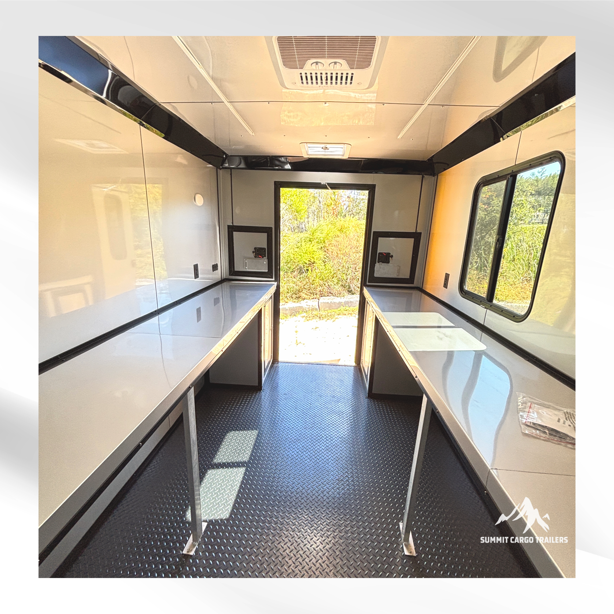 7X12TA White Splicing Trailer