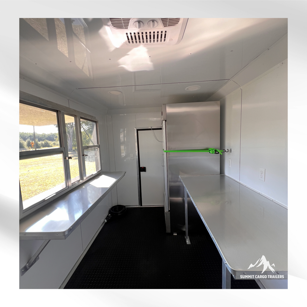 7X12TA Black Concession Trailer