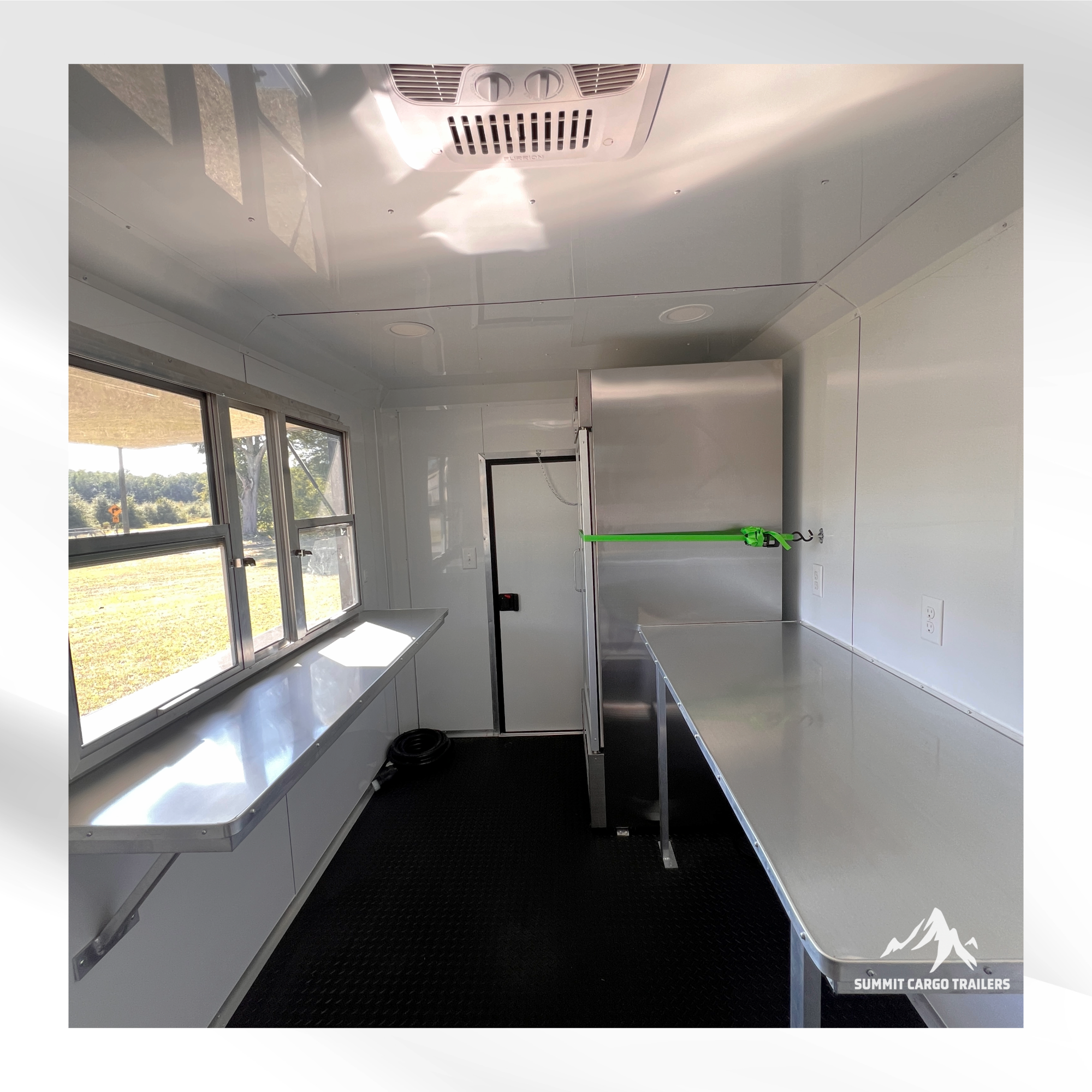 7X12TA Black Concession Trailer