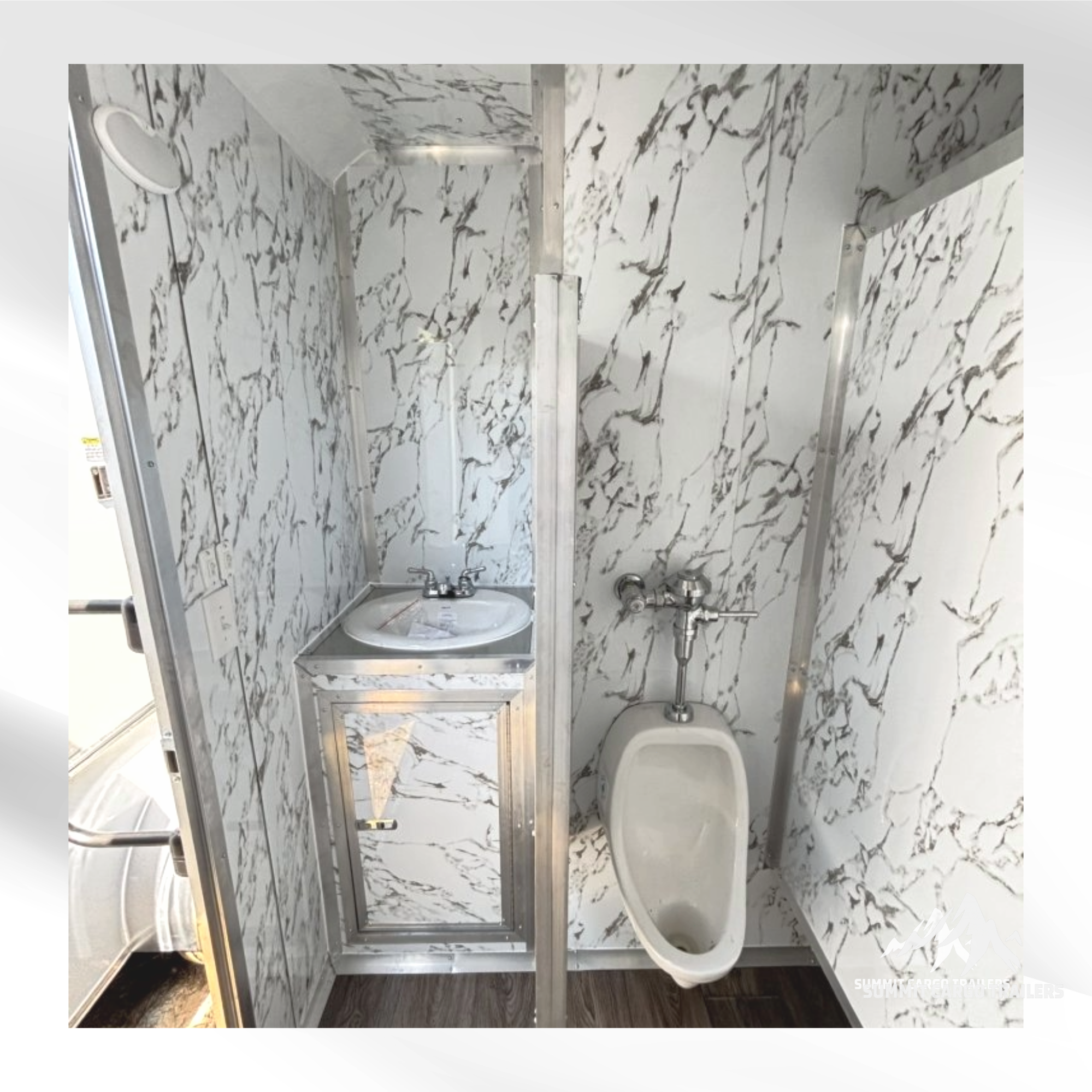 7X12SA5 Charcoal Bathroom Trailer