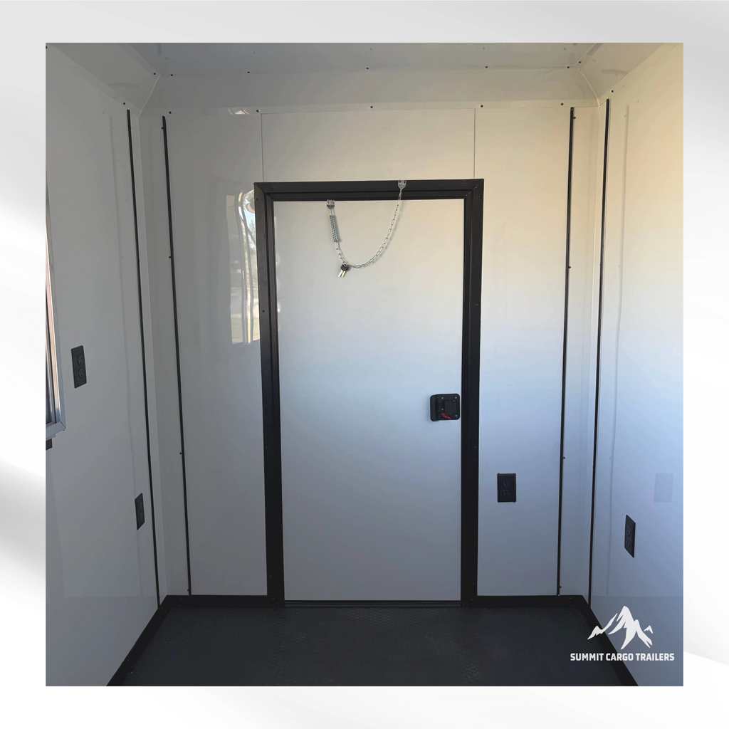 6X12TA Water Blue Concession Trailer