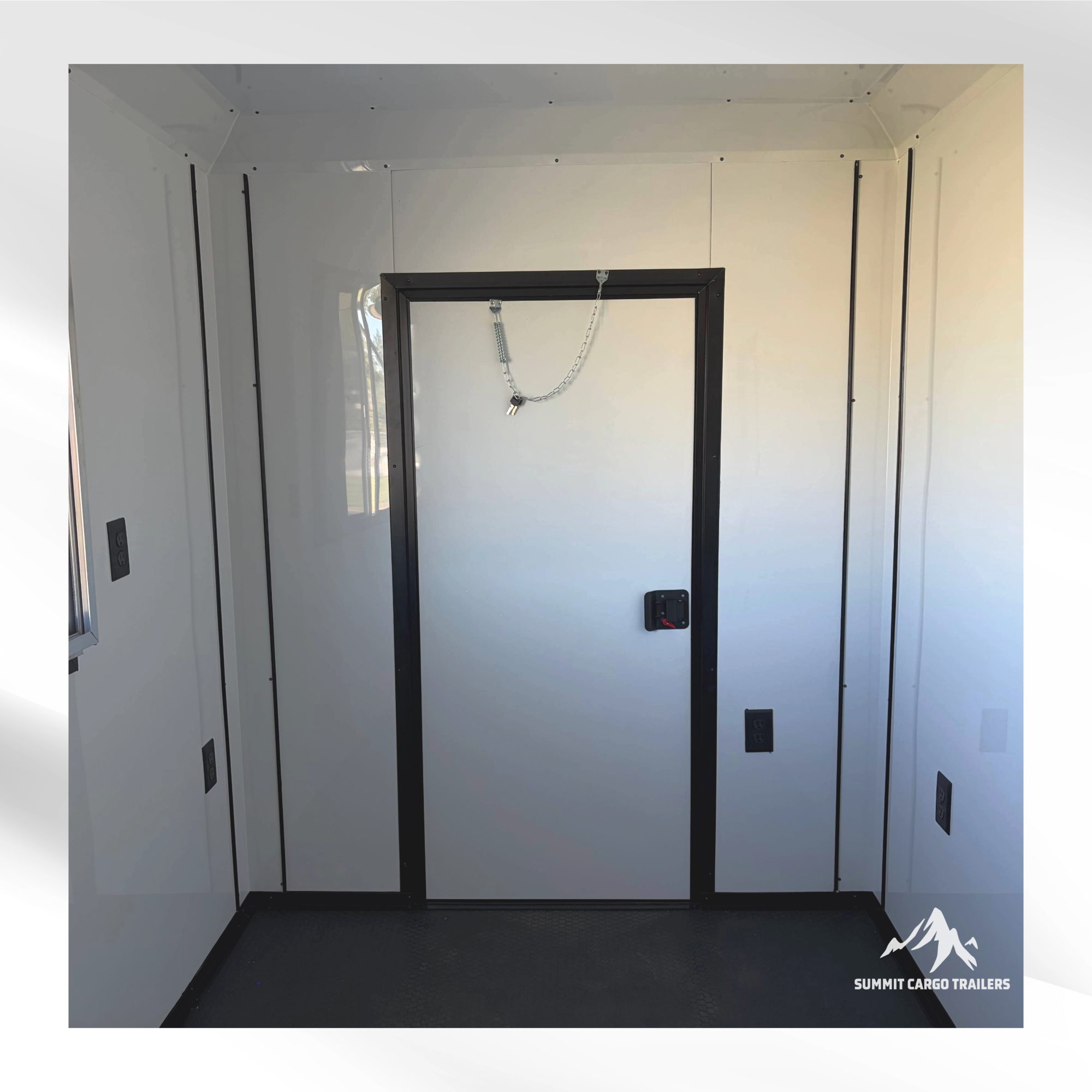 6X12TA Water Blue Concession Trailer