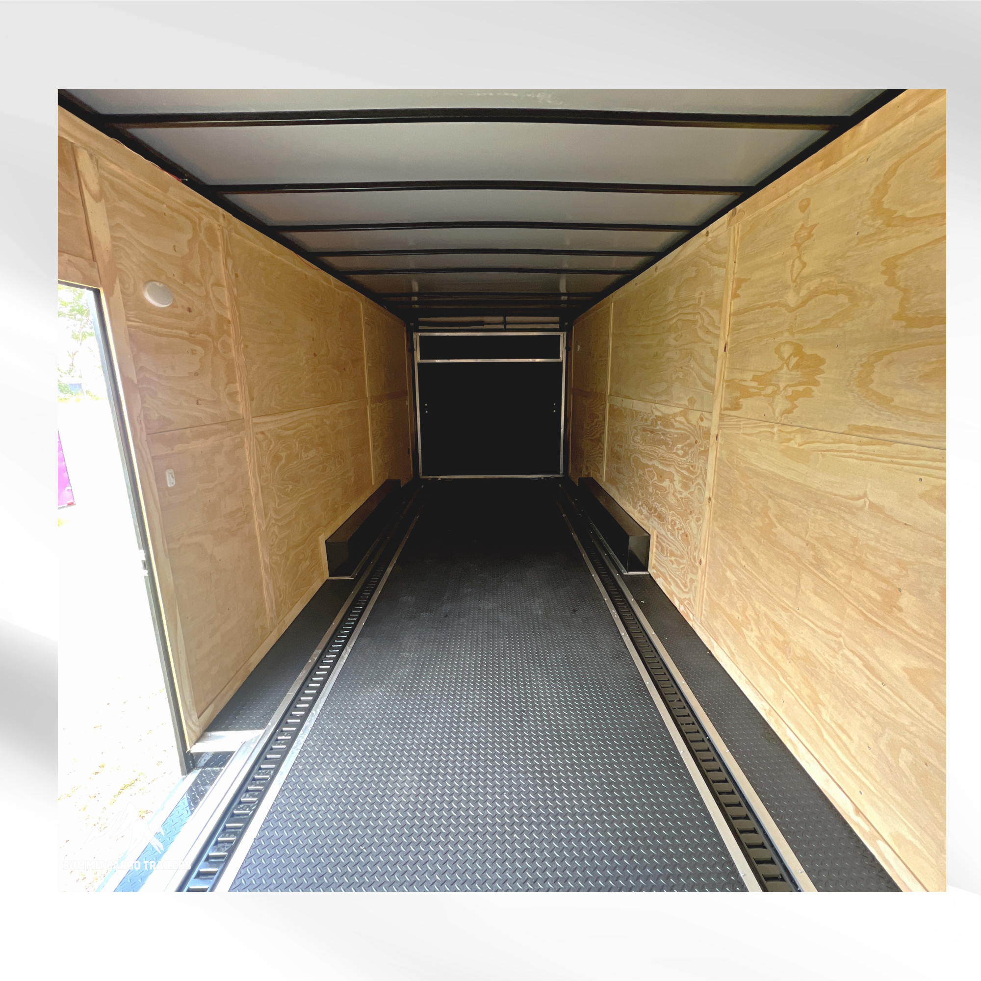 8.5X24TA Black Car Hauler Trailer